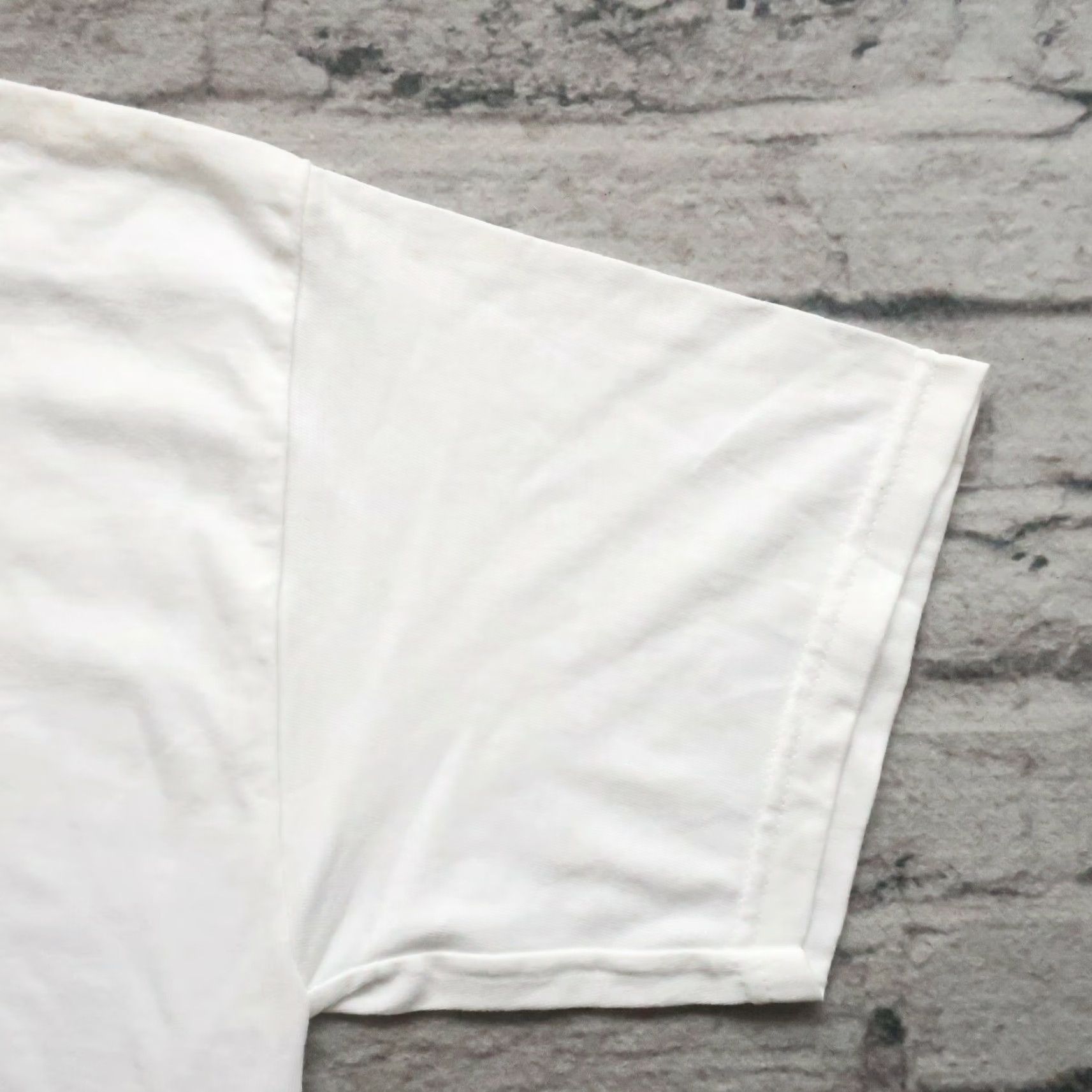 Gildan Vintage Gildan T-Shirt Large White Deadstock Many Faces Acid Tshirt Mens XS? Size US L / EU 52-54 / 3 - 4 Thumbnail
