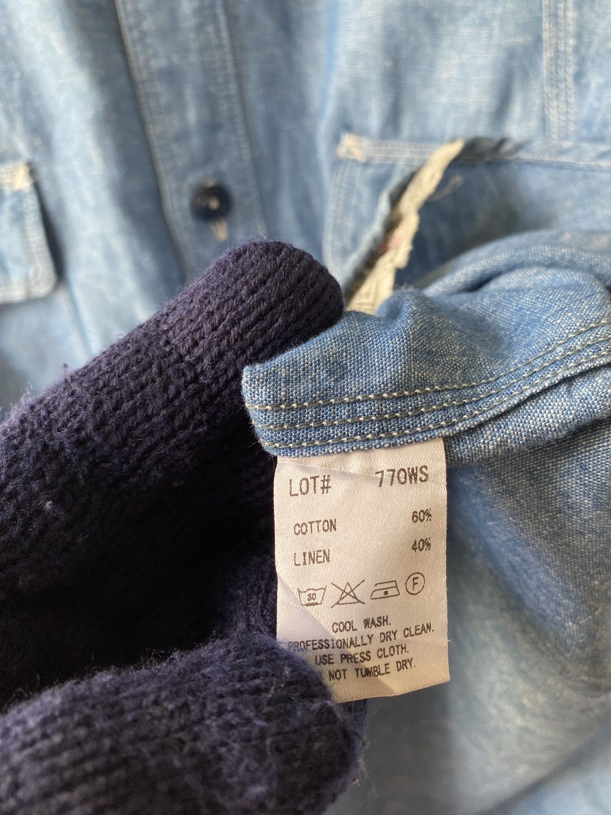 Japanese Brand × Pherrow's Pherrows Japan Double Pocket Workwear Chambray Size US M / EU 48-50 / 2 - 12 Thumbnail
