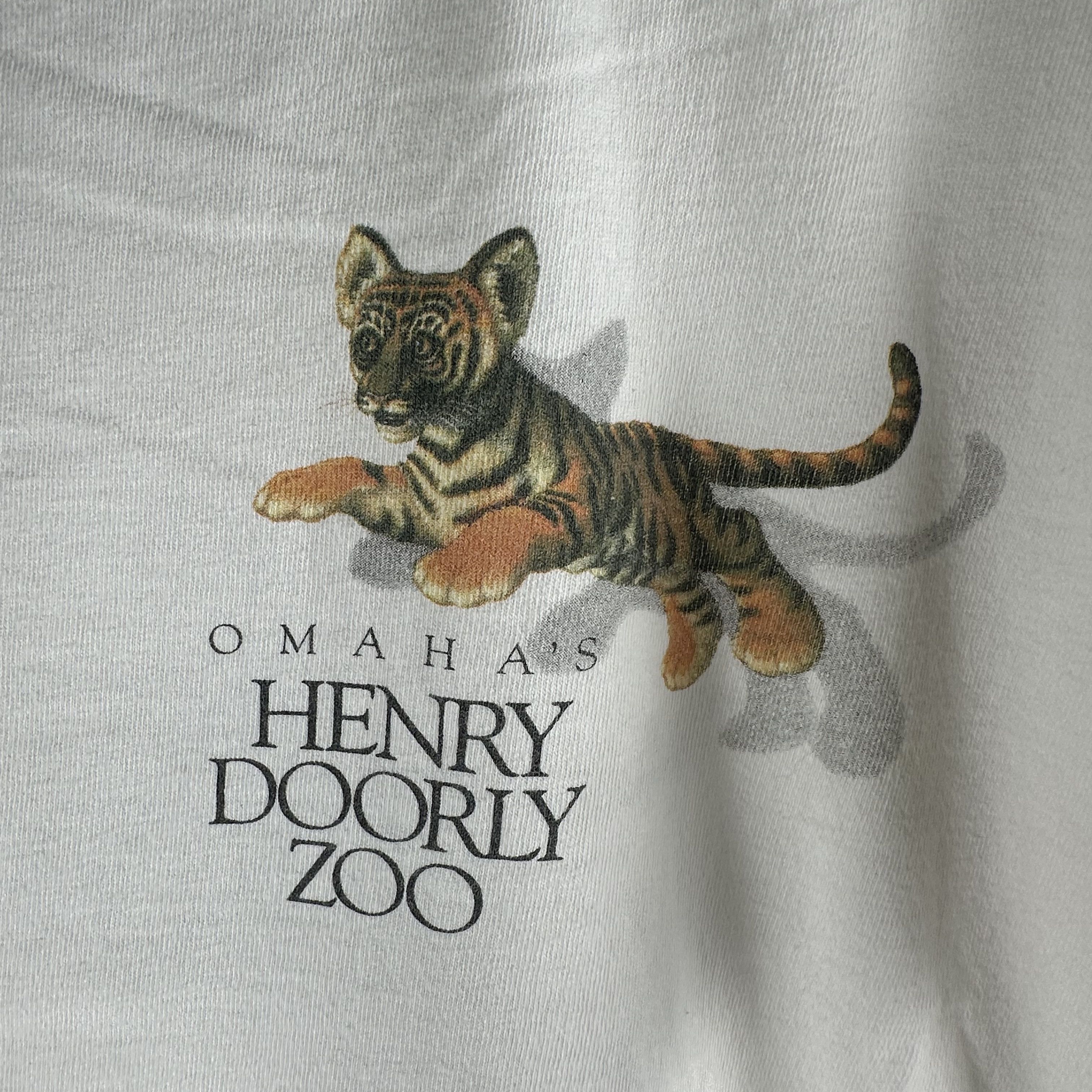 Vintage ​90s Omaha's Henry Doorly Zoo Leaps & Bounds Artwork T-shirt Size US XXL / EU 58 / 5 - 3 Thumbnail