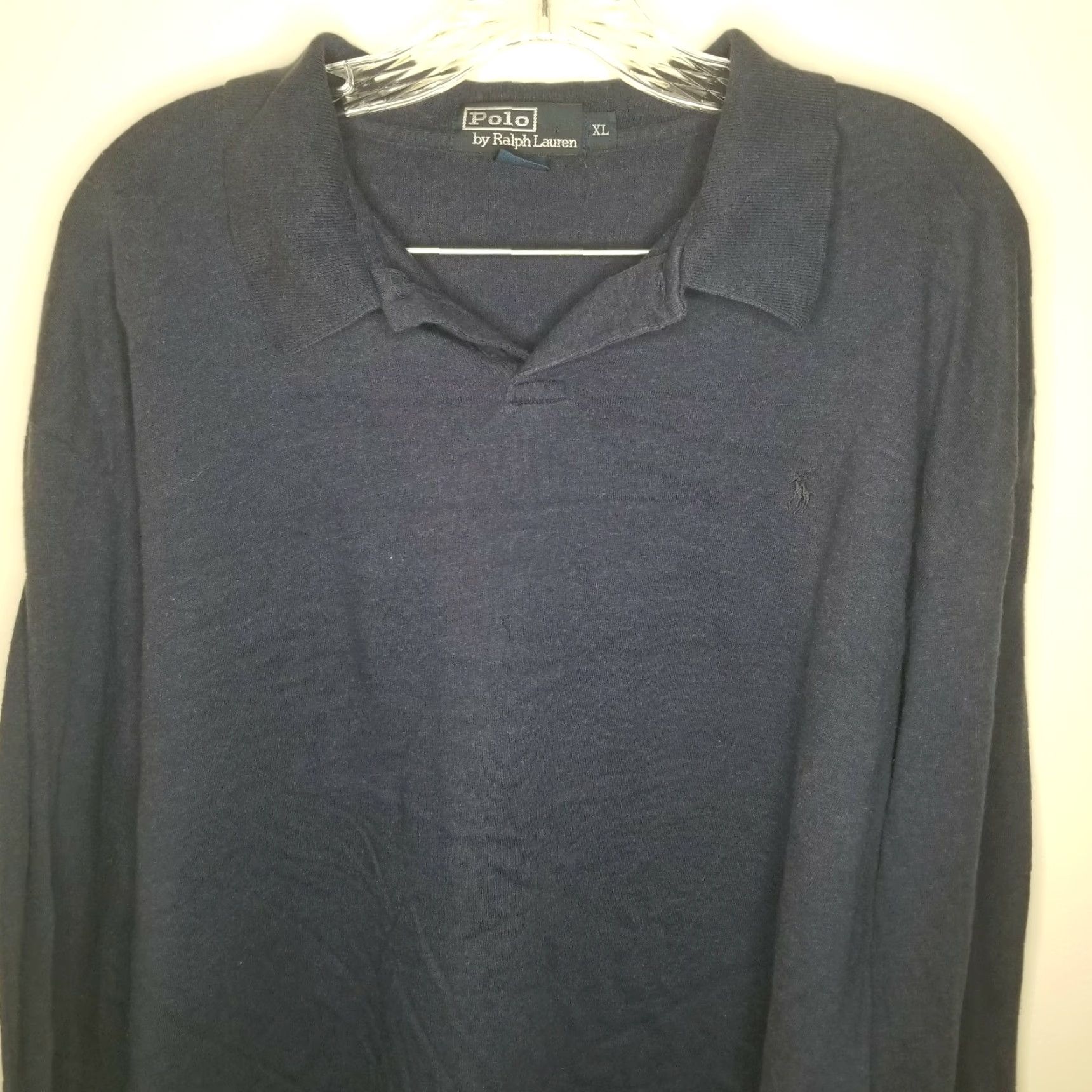 Polo Ralph Lauren Polo Ralph Lauren Polo Long Sleeve Shirt XL Blue Mens Size US XL / EU 56 / 4 - 2 Thumbnail