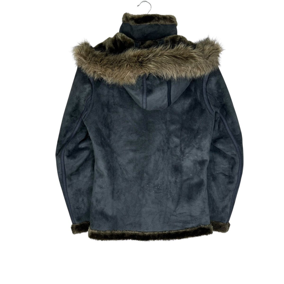 If Six Was Nine ☀️OILCAKE SYNTHETIC LEATHER FUR HOODIE JACKET Size M / US 6-8 / IT 42-44 - 11 Thumbnail