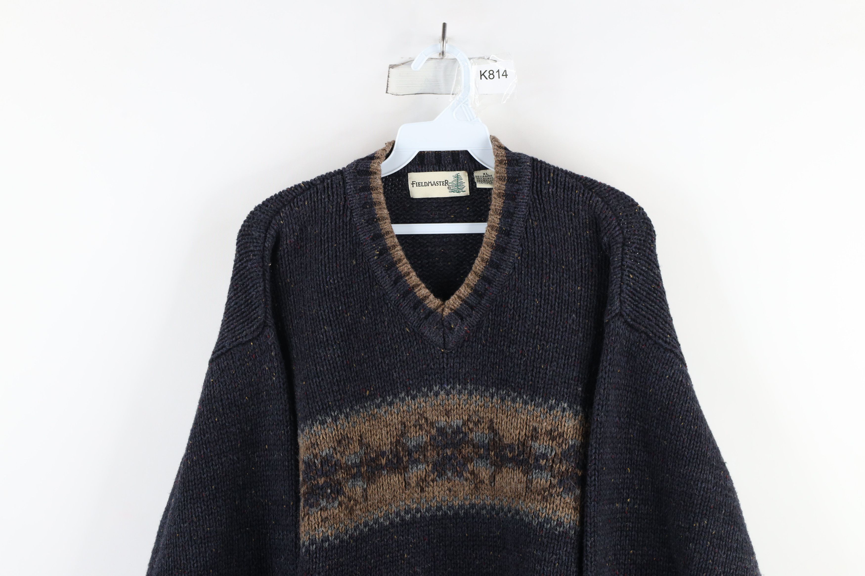 Vintage Vintage 90s Streetwear Wool Blend Knit Fair Isle Sweater Size US XL / EU 56 / 4 - 2 Thumbnail
