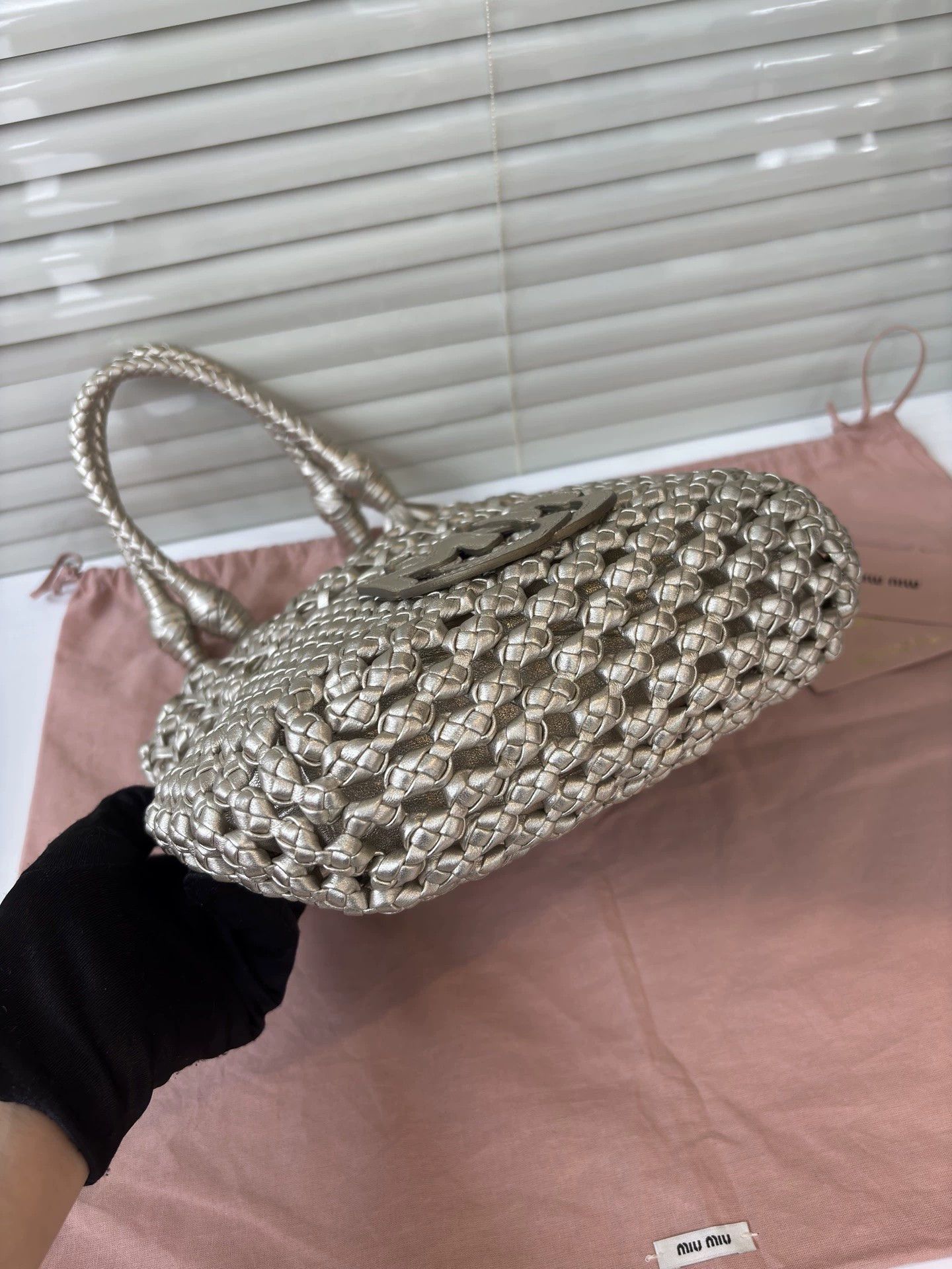 Miu Miu MIU MIU Pyrite Fringe Suede Leather Tote 27x25x7 Size ONE SIZE - 6 Thumbnail