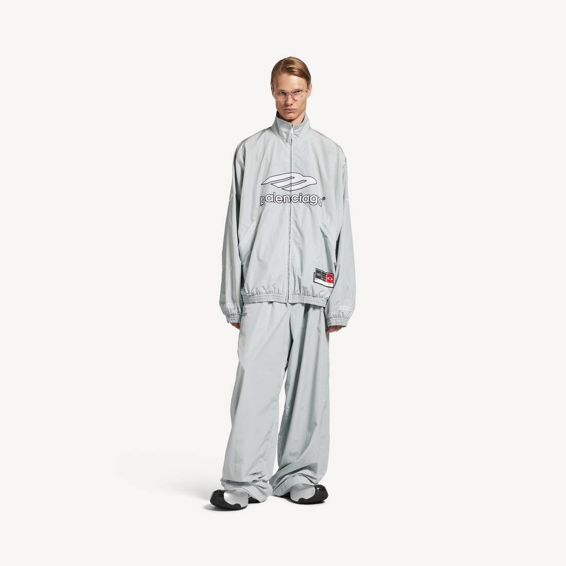 Balenciaga os11x0326 3B Football Tracksuit Jacket in Grey Size US S / EU 44-46 / 1 - 2 Thumbnail