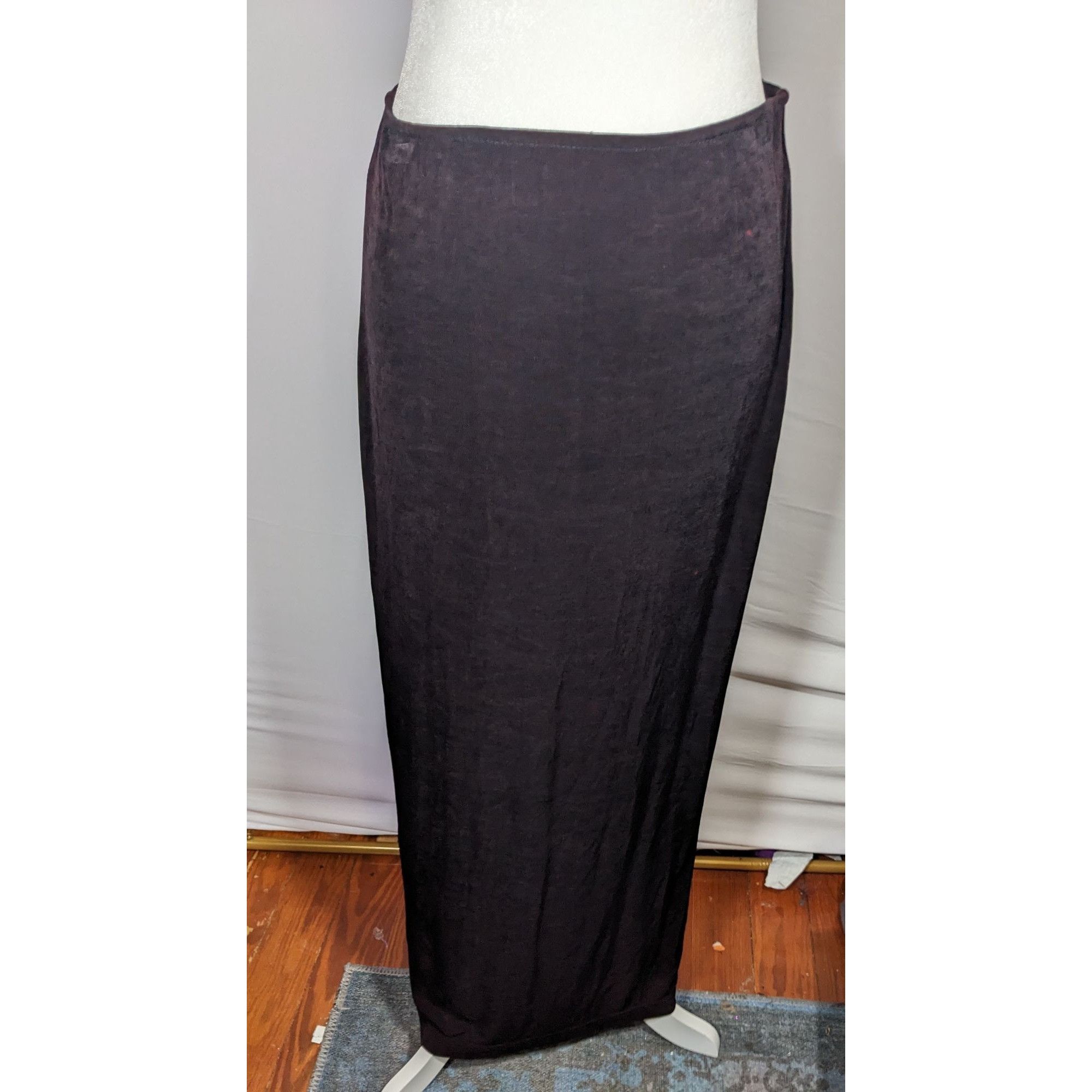 Other Vintage Studio C Corporate Goth Vampire Black Shimmer Maxi S Size 26" / US 2 / IT 38 - 5 Thumbnail