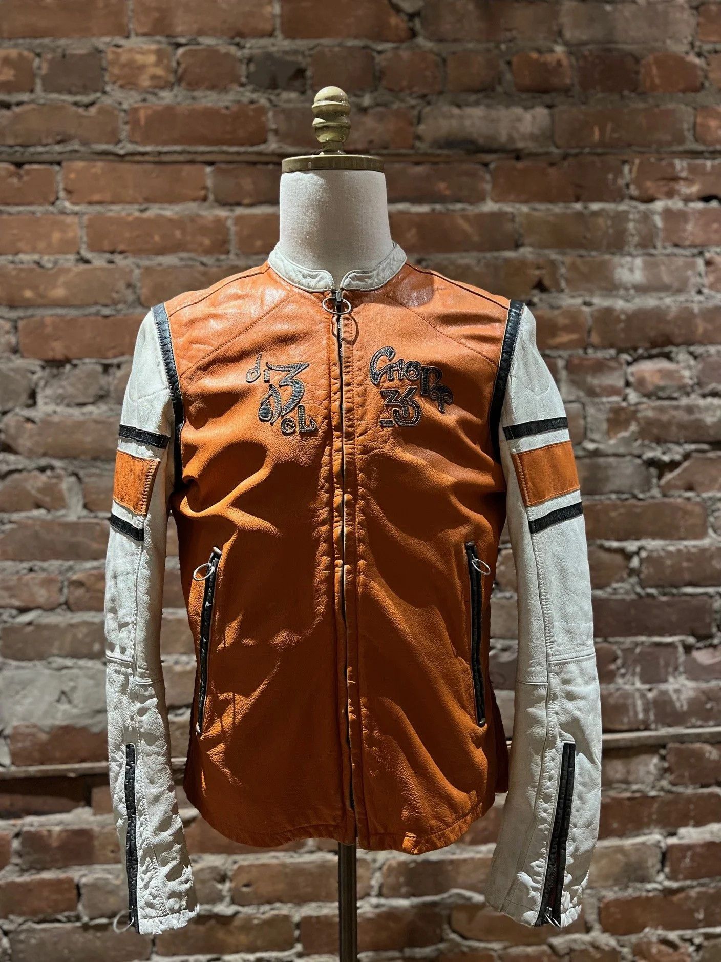 Diesel Black Gold “Chopper 33” Racer Leather Jacket