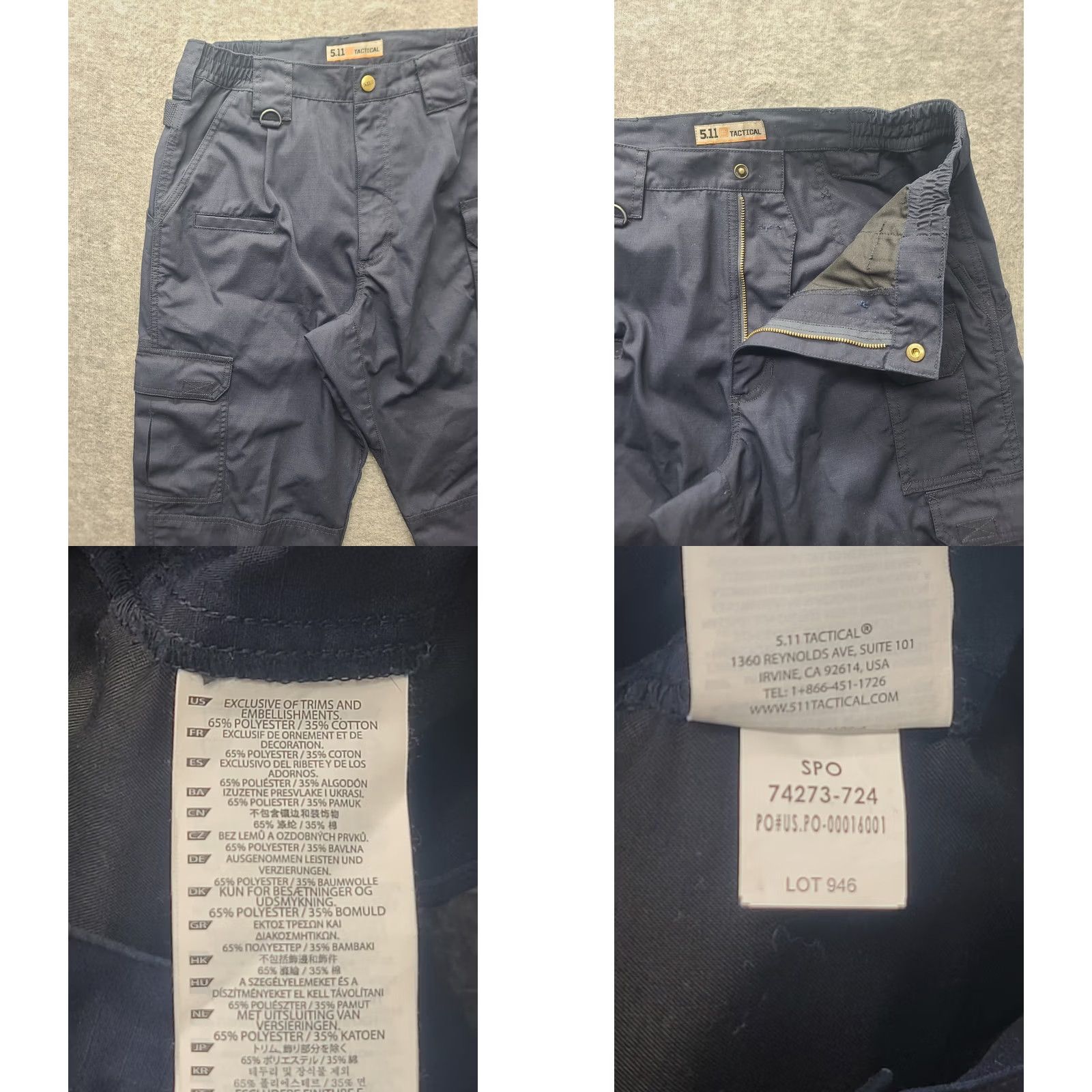 Vintage 5.11 Tactical Pants Mens 30x34 Taclite Pro Regular Fit Straight Leg EMS Military Casual Workwear Size US 30 / EU 46 - 8 Thumbnail
