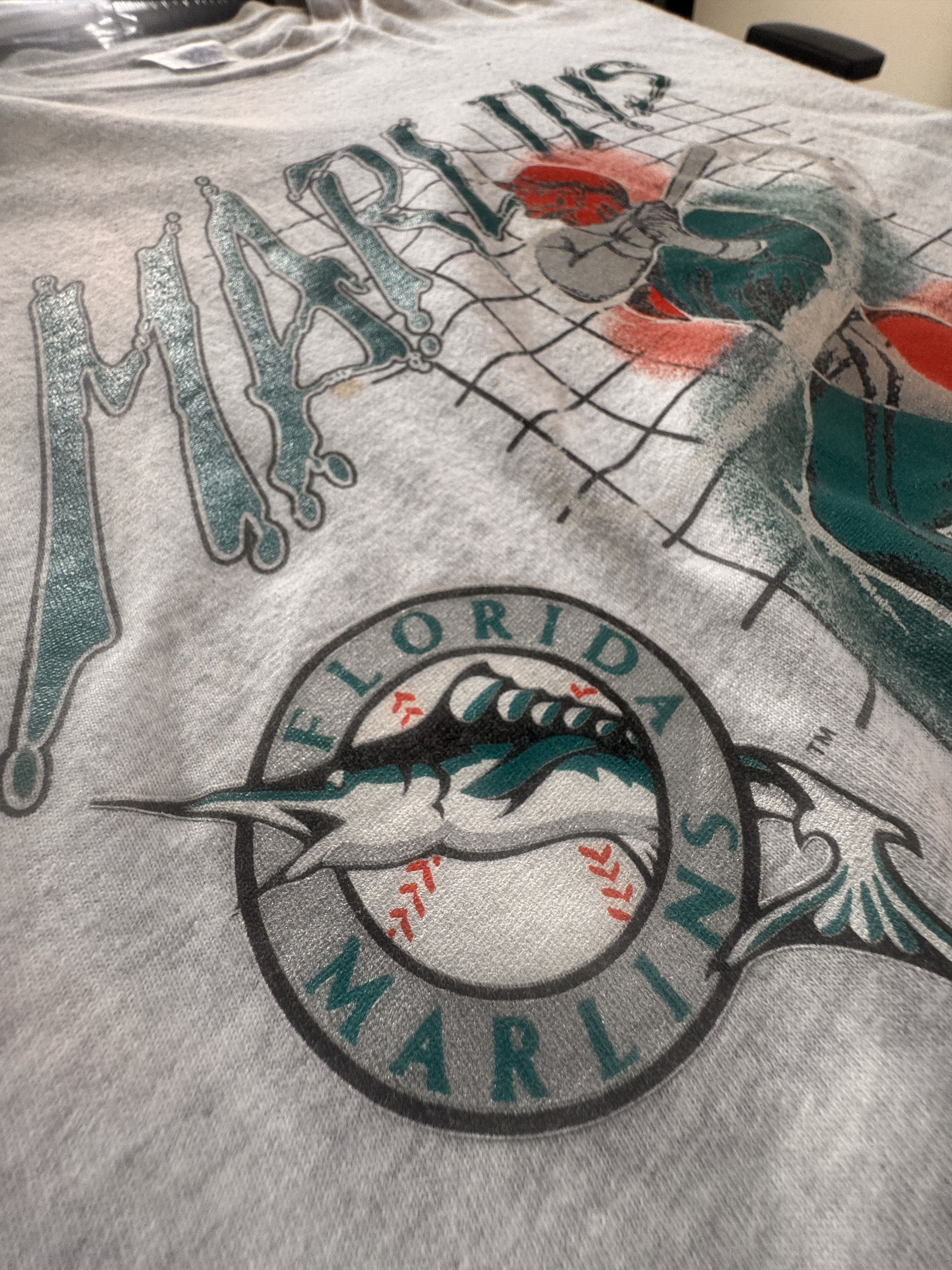 Vintage VINTAGE MARLINS 90'S SHIRT Size US XL / EU 56 / 4 - 4 Thumbnail