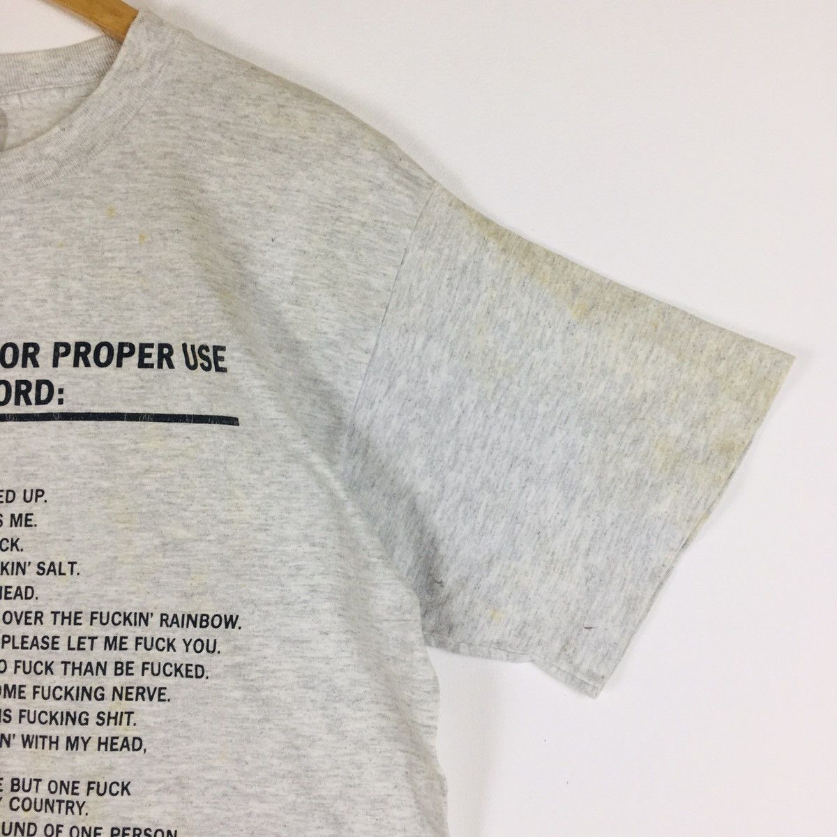 TEE JAYS × Vintage Vintage Fucking Word Single Stitch Size US M / EU 48-50 / 2 - 6 Thumbnail
