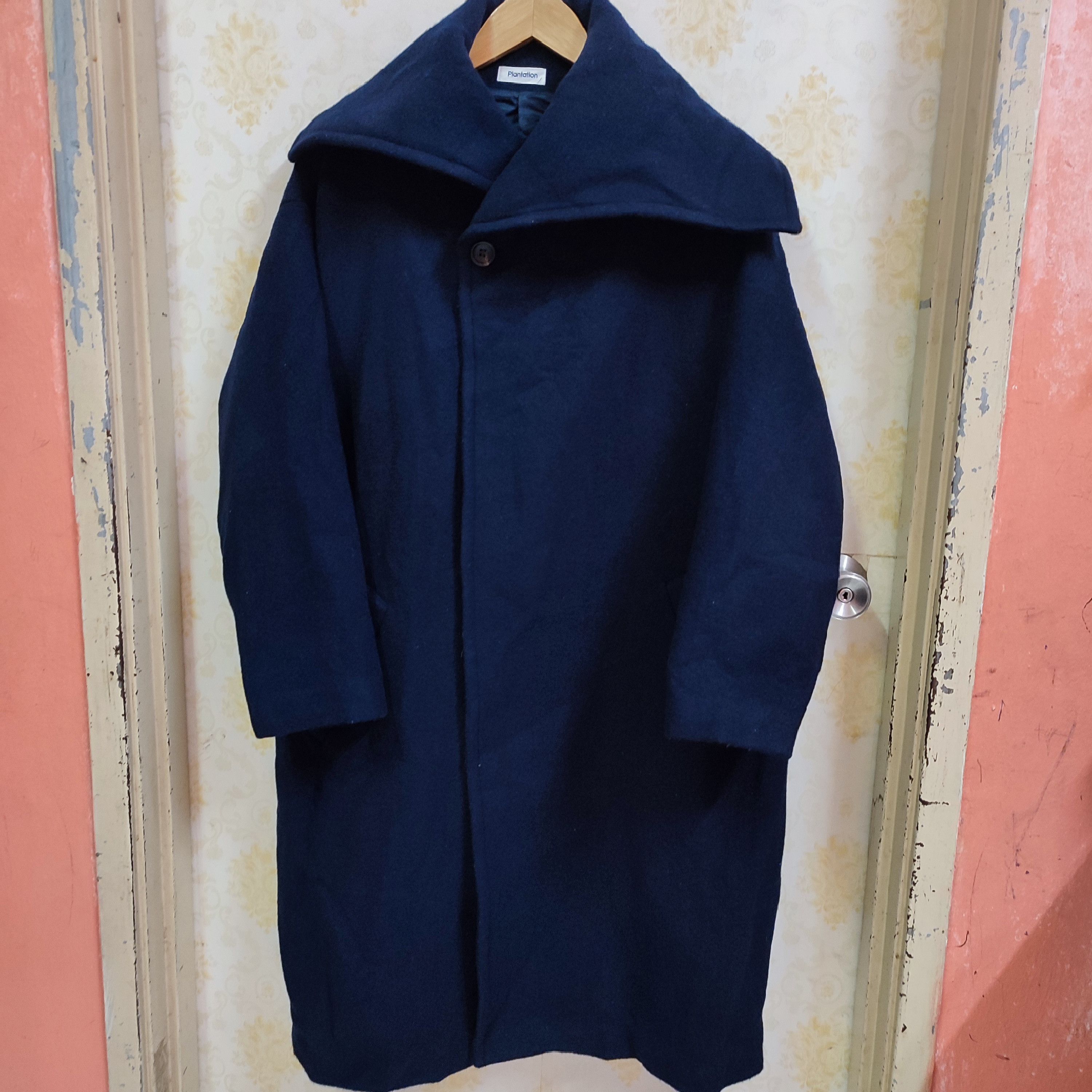 Issey Miyake × Japanese Brand × Vintage VINTAGE PLANTATION ISSEY MIYAKE WOOL LONG COAT Size US M / EU 48-50 / 2 - 2 Thumbnail