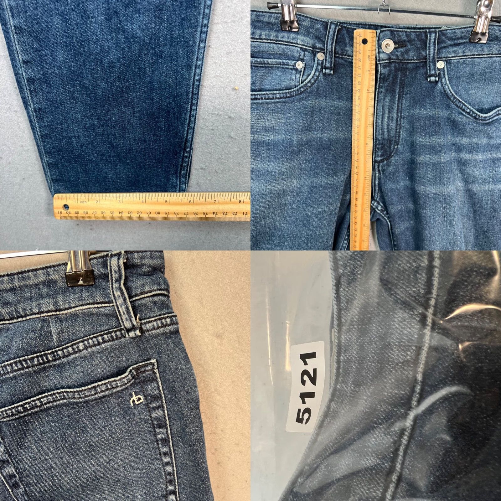Rag & Bone Rag & Bone Jeans Slim Fit 30 x 30 Denim Blue 5-Pocket Mens Adults Regular Size 30 Inseam 30 Button Closure Blue Denim Straight Style Vintage No? Size US 30 / EU 46 - 8 Thumbnail
