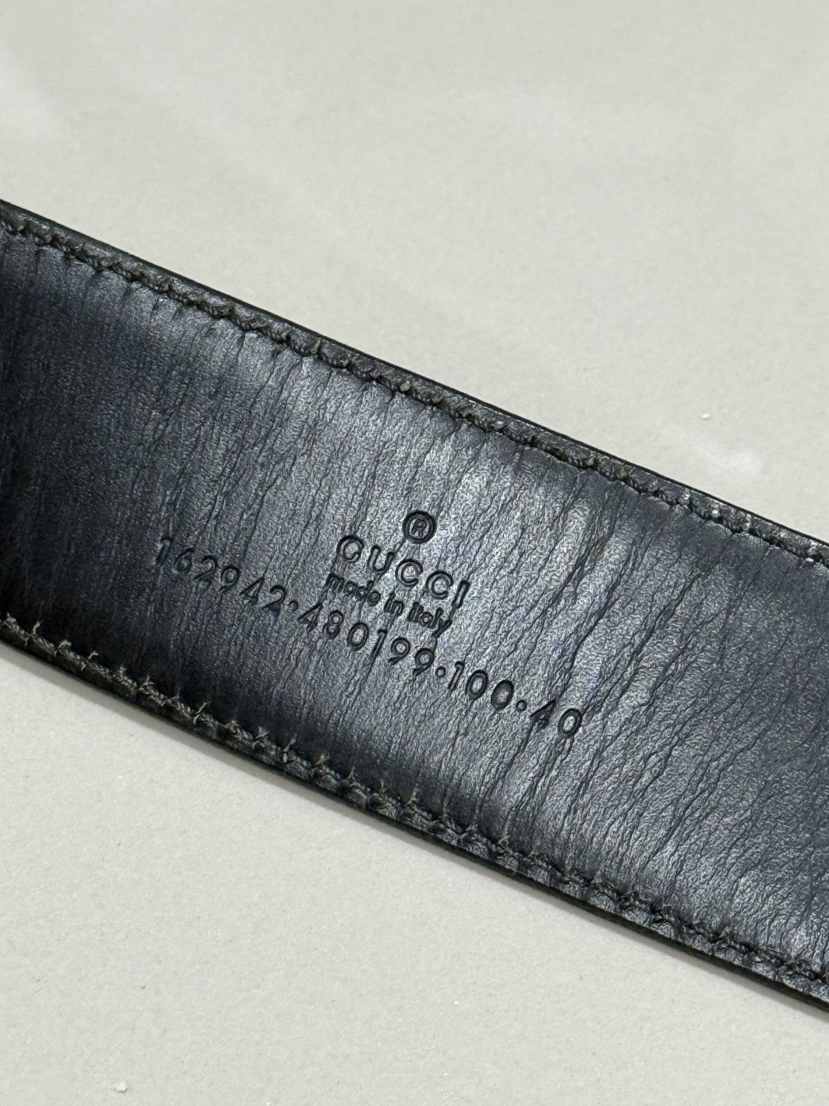Gucci Gucci Black Leather Belt Size ONE SIZE - 5 Thumbnail