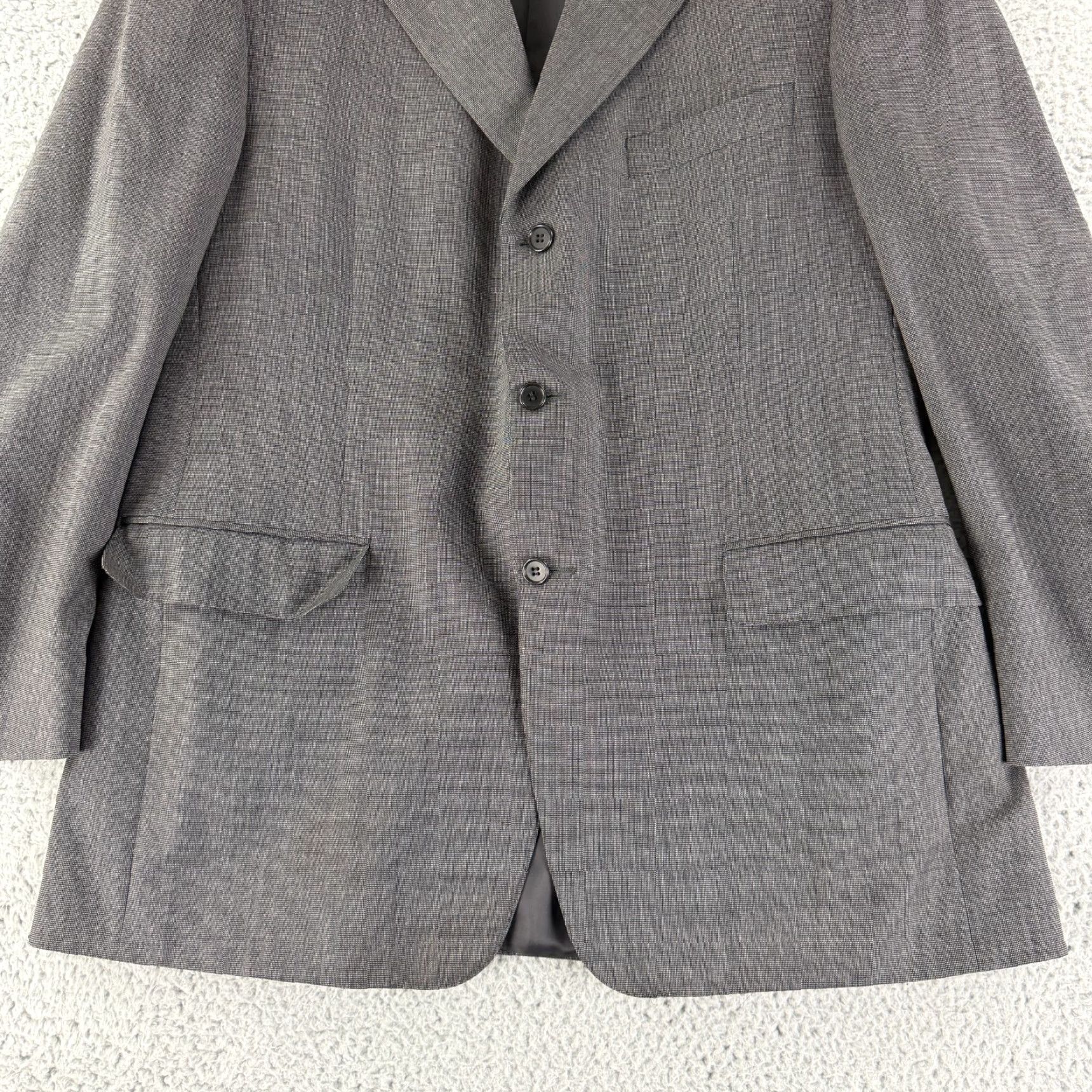 Canali Canali Blazer Coat Jacket Mens 44R Gray 100% Wool Made in Italy LS Blazer Size 44R - 4 Thumbnail