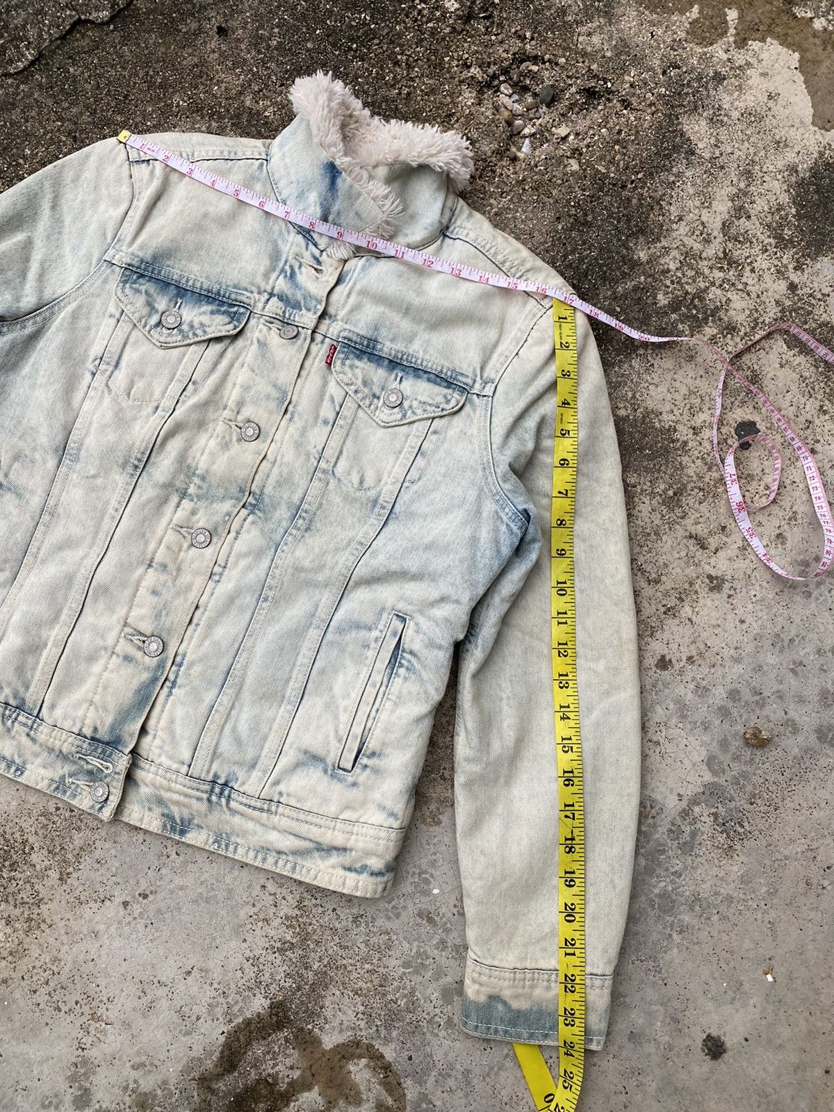 Levi's Vintage Levis Acid Wash Denim Trucker Jacket Size L / US 10 / IT 46 - 12 Thumbnail