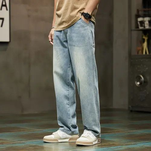 Japanese Brand Kimijima x Hin Wide Leg Jeans Men Baggy Pants Size US 35 - 2 Thumbnail