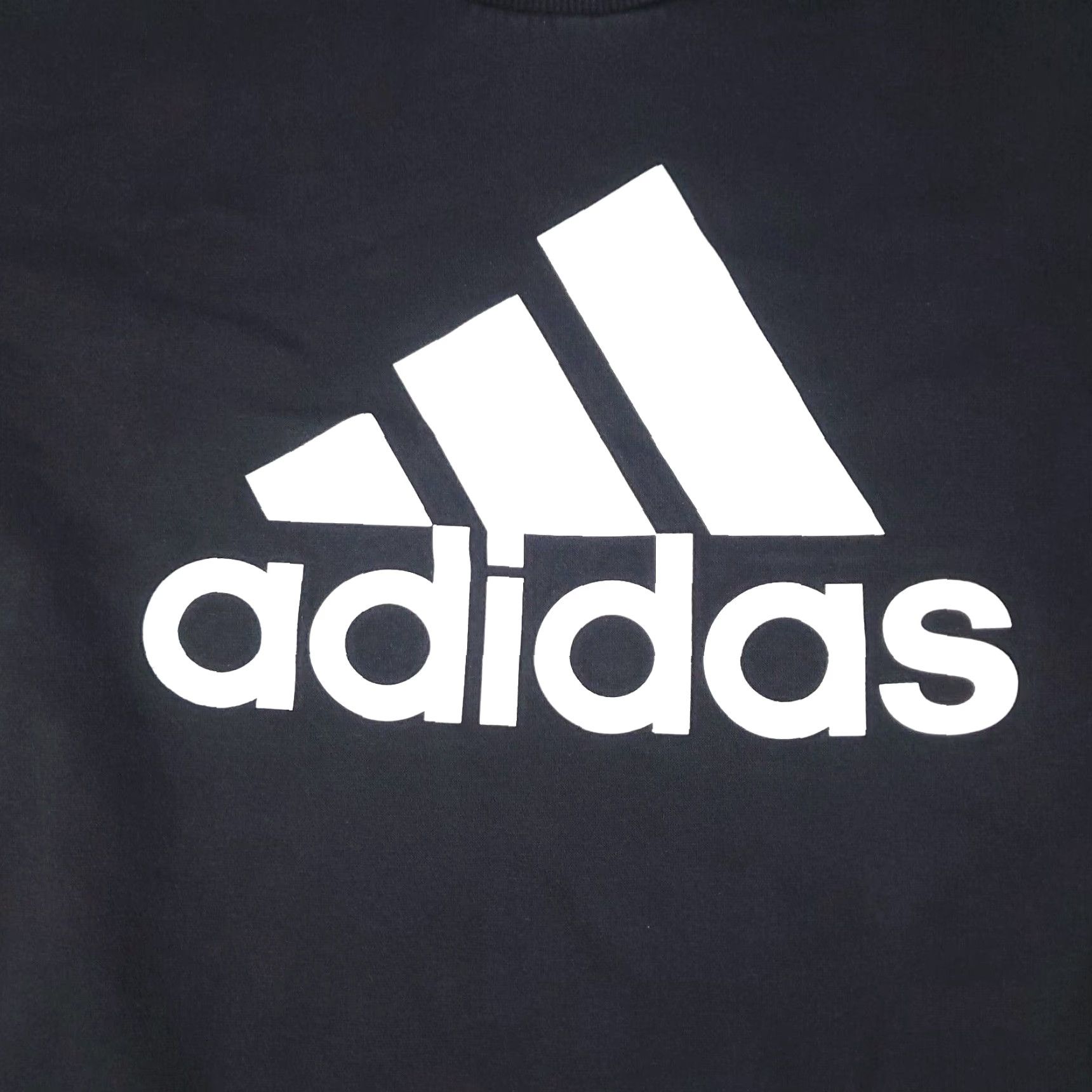 Adidas Adidas Mens Large Black Logo Pullover Sweater Size US L / EU 52-54 / 3 - 2 Thumbnail