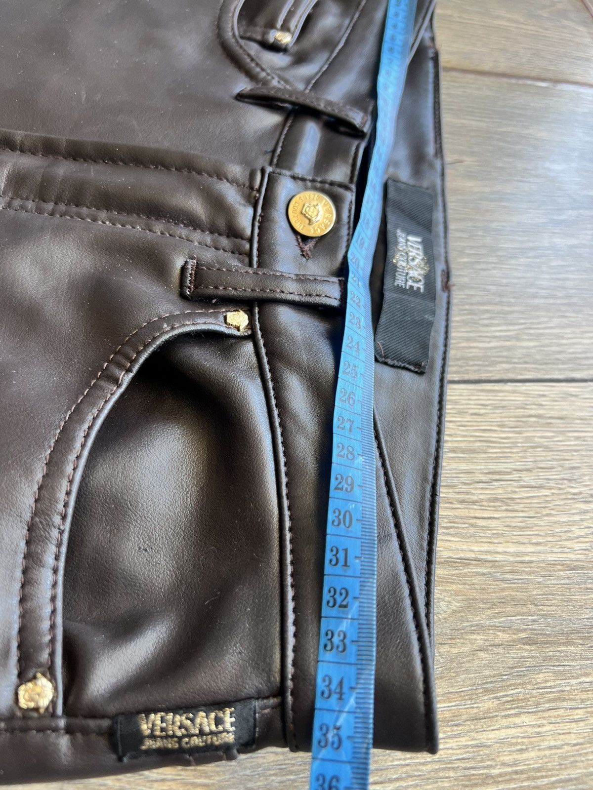 Versace Versace leather warm leggings Size 27" / US 4 / IT 40 - 17 Thumbnail