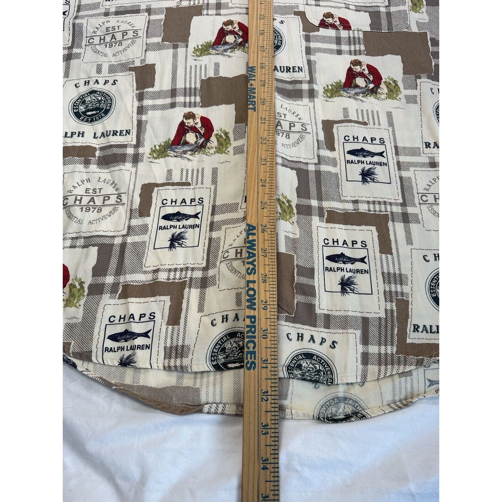 Chaps Chaps Ralph Lauren Button Shirt Medium Fishing Vintage 90s Size US M / EU 48-50 / 2 - 9 Thumbnail
