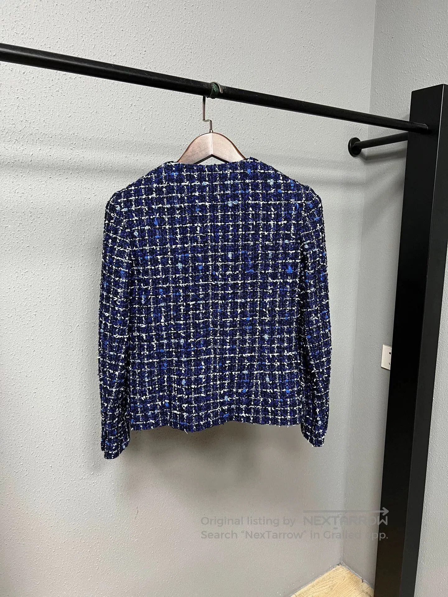 Chanel Chanel Blue Check Tweed Jacket 25P Spring Summer. Size S / US 4 / IT 40 - 2 Thumbnail