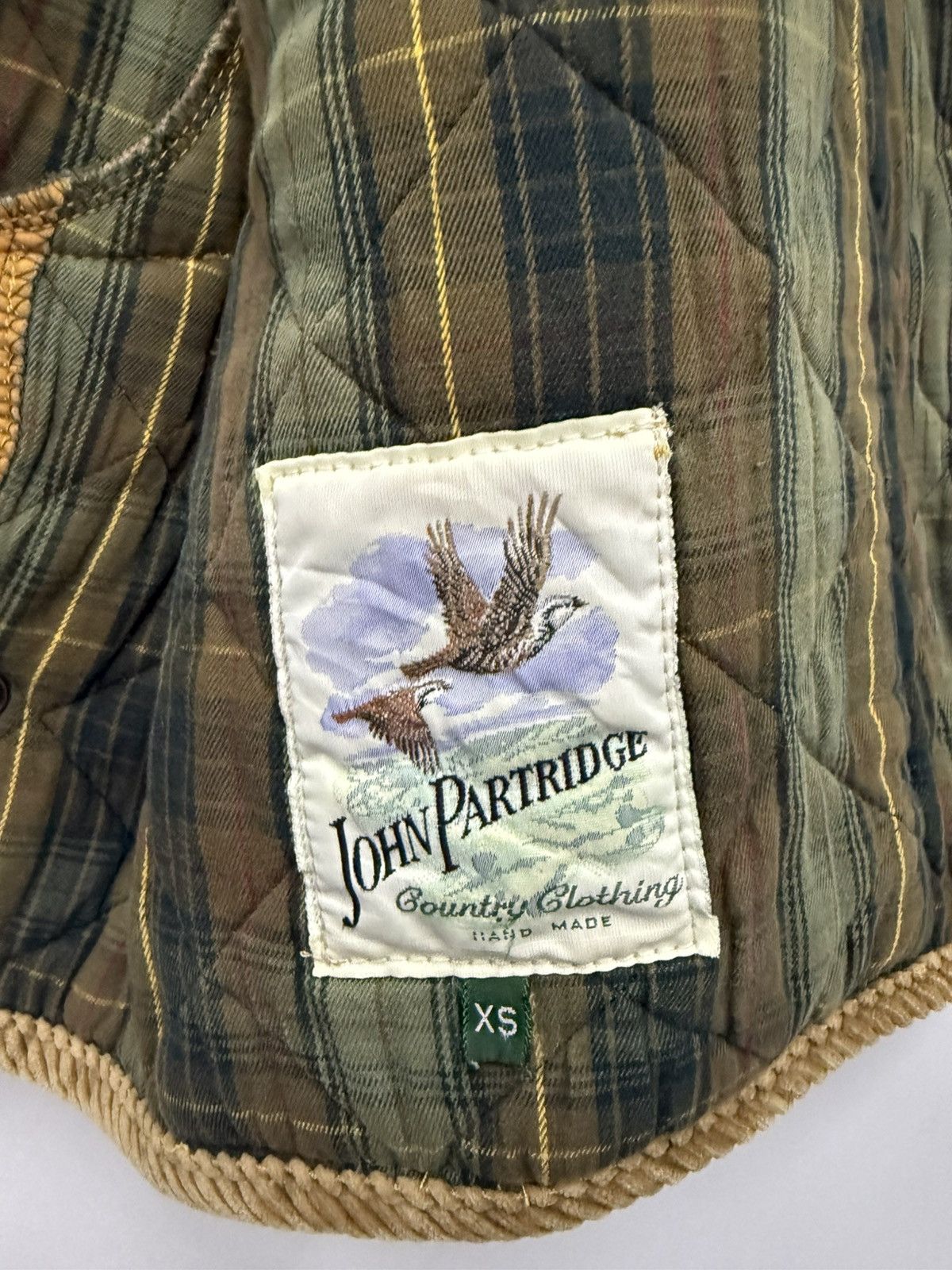 Handmade 🔥 Quilted John Partidge Country Clothing Light Jacket - XS Size US XS / EU 42 / 0 - 8 Thumbnail