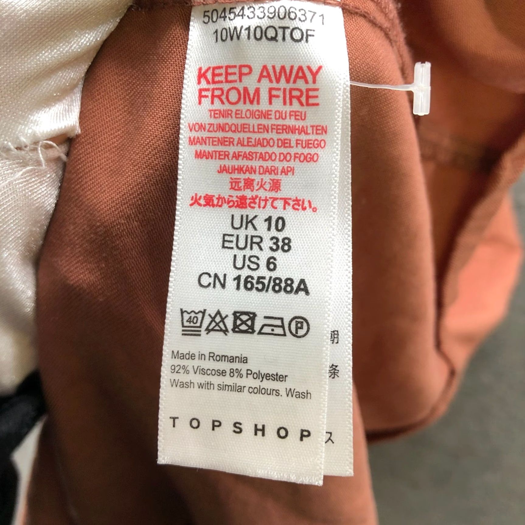 Topshop Topshop Apron Midi Dress Size 6 A-Line Halter Square Neck Clay Peach Minimalist Dress Size M / US 6-8 / IT 42-44 - 8 Thumbnail
