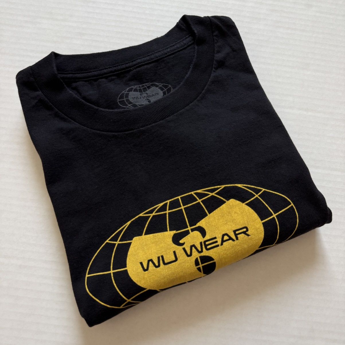 Wu-Tang Clan 🔴Wu-Wear Shirt Size 2XL Black Yellow Wu-Tang Clan Gza U-God Size US XXL / EU 58 / 5 - 9 Thumbnail