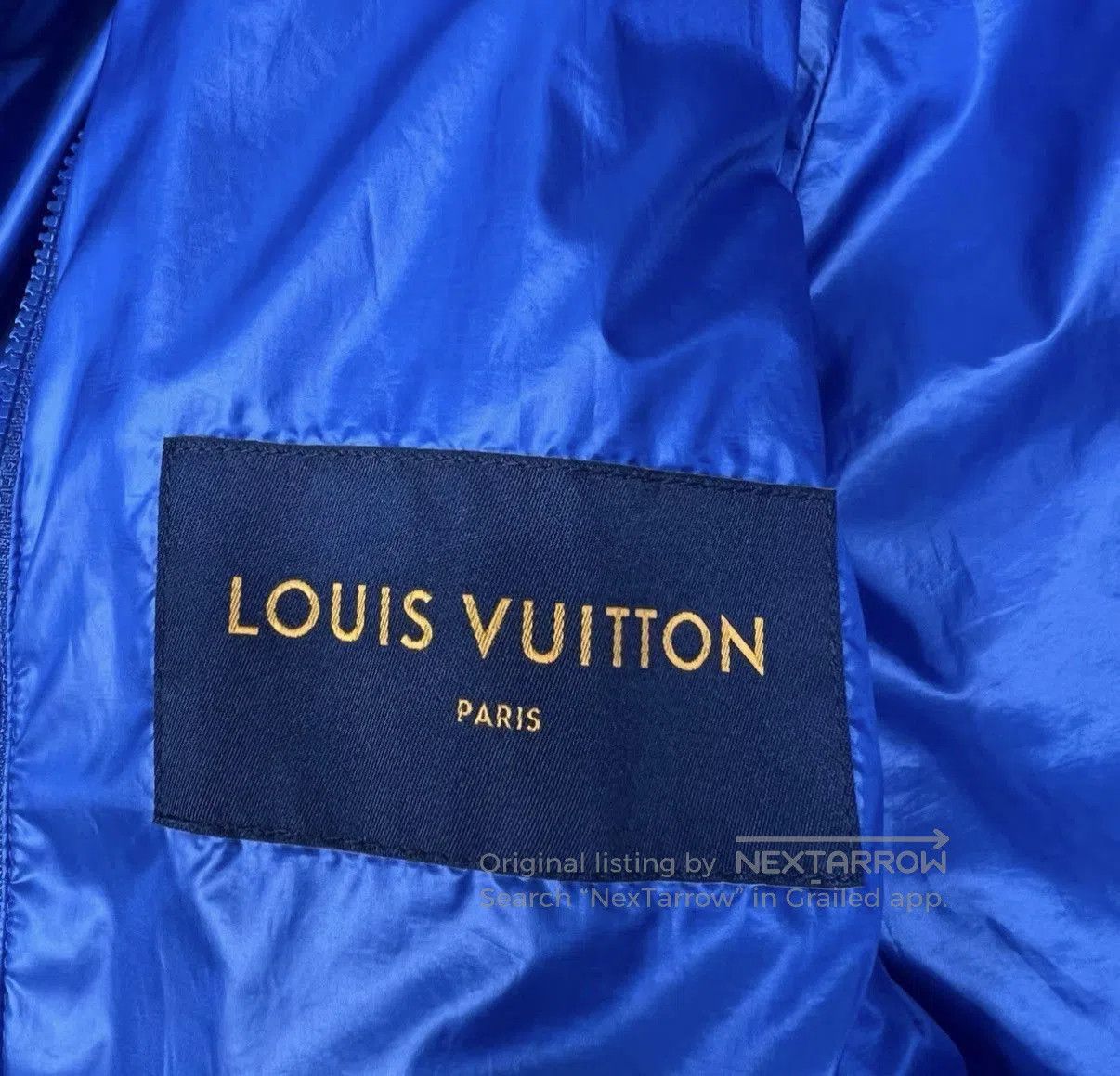 Louis Vuitton Blue Quilted Hooded Jacket . Size US M / EU 48-50 / 2 - 6 Thumbnail