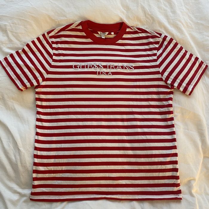 Asap rocky store red striped shirt