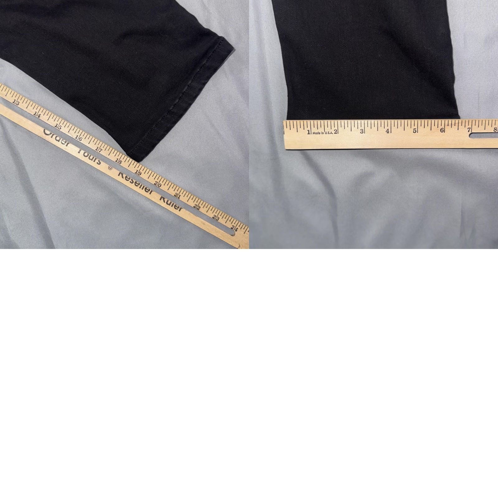 Denime Judy Blue Jeans Womens 7/28 Black Dark Wash Mid Rise Slim Capri Stretch Denim Size 28" / US 6 / IT 42 - 8 Thumbnail