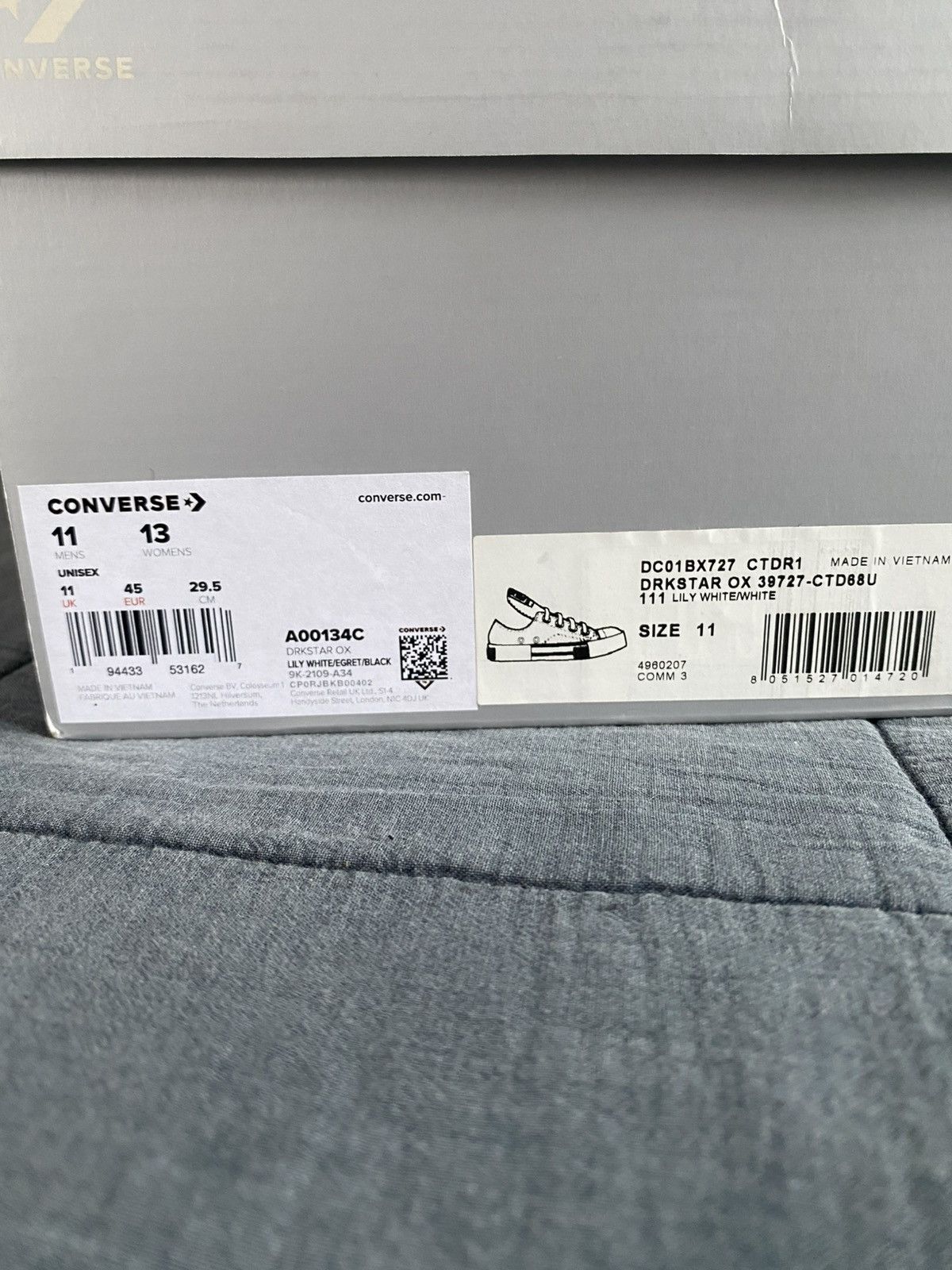 Converse × Rick Owens Drkshdw Drkstar Converse x Rick Owens Size US 12 / EU 45 - 6 Thumbnail