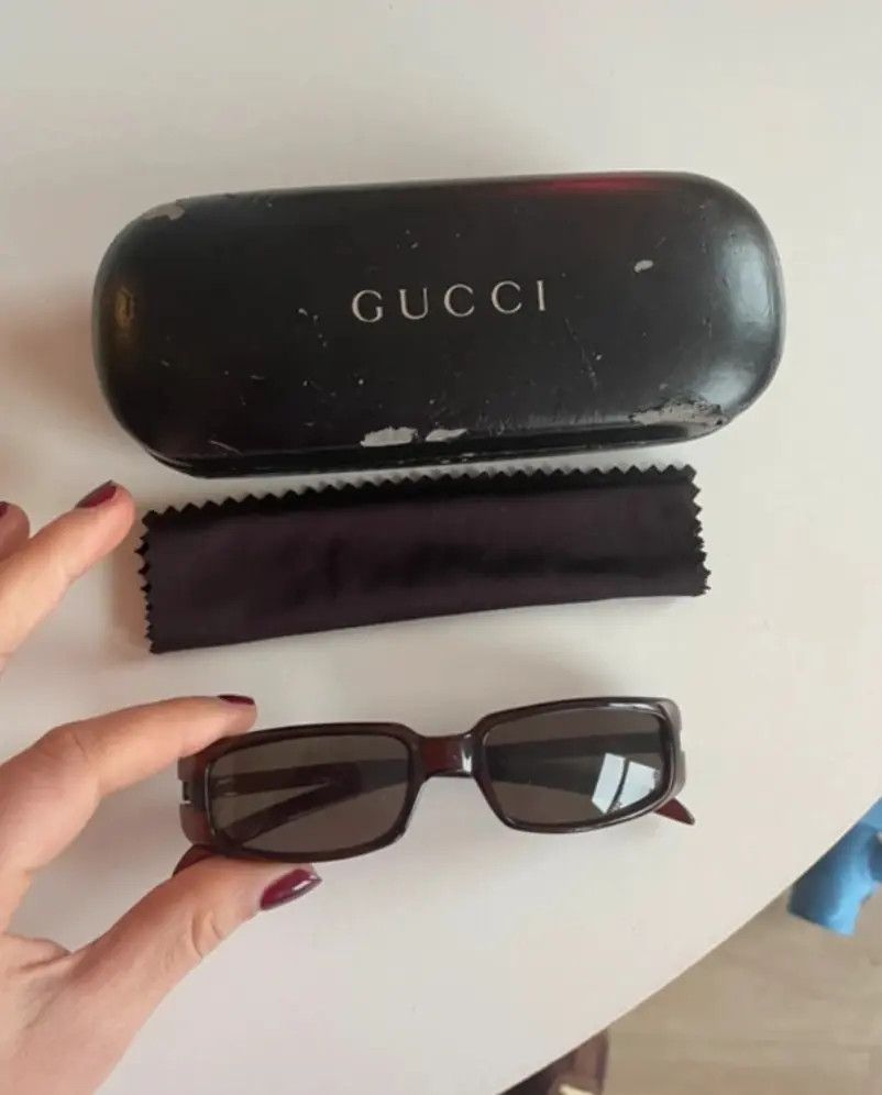 Gucci × Tom Ford × Vintage GUCCI Sunglasses Shield Rimless Wrap Ski Mask Tom Ford Era Size ONE SIZE - 1 Thumbnail