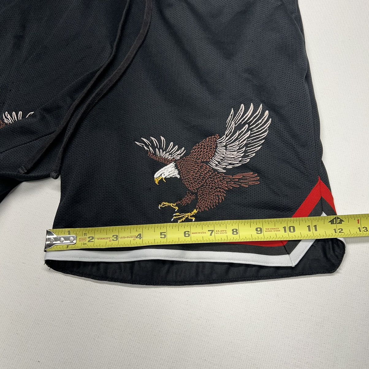 Pacsun Pacsun Shorts Black Eagle Embroidered Gym Stretch Pockets Size US 32 / EU 48 - 14 Thumbnail