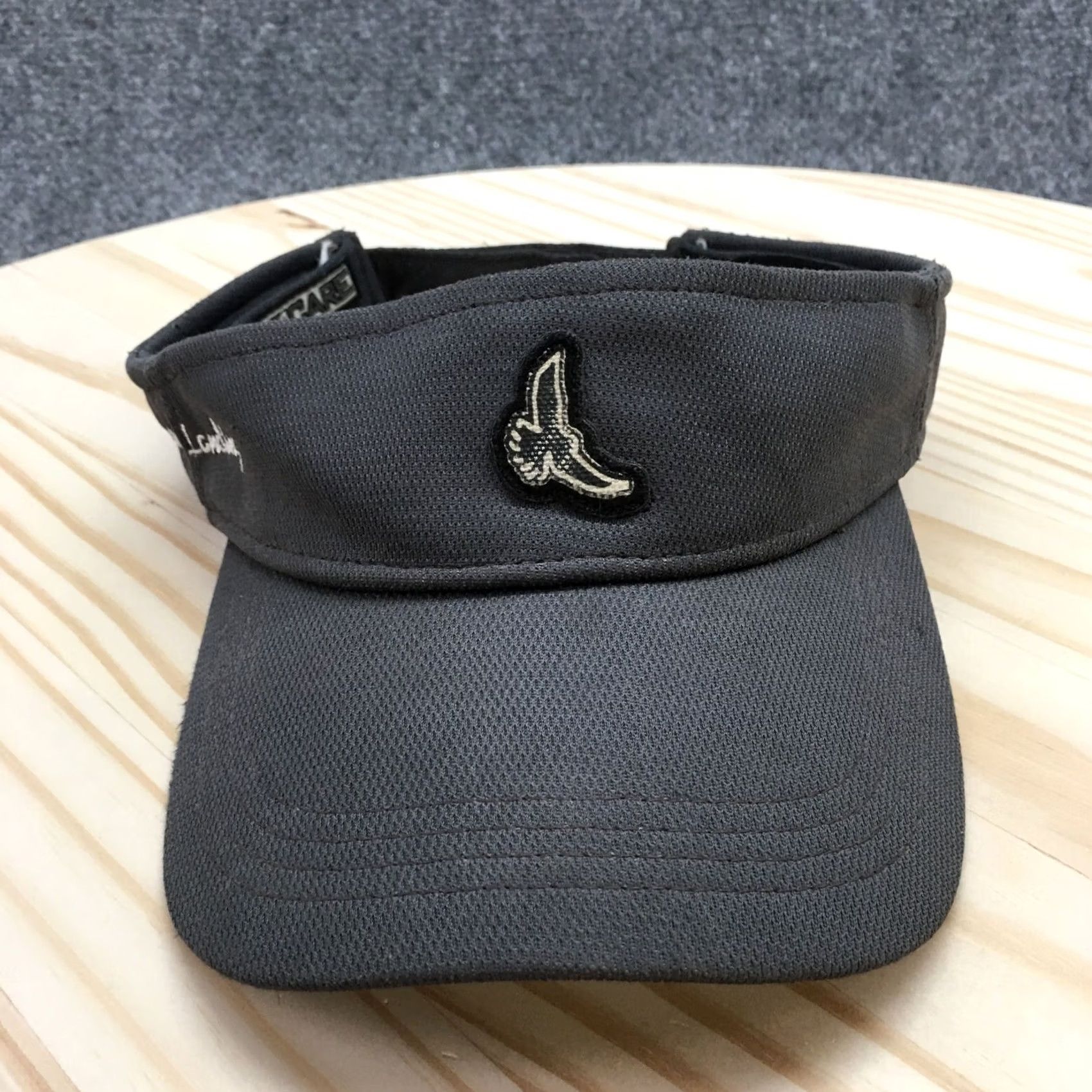 Vintage Ahead Hat Mens One Size Gray Eagle Landing Visor Curved Brim Embroidered Logo Size ONE SIZE - 2 Thumbnail