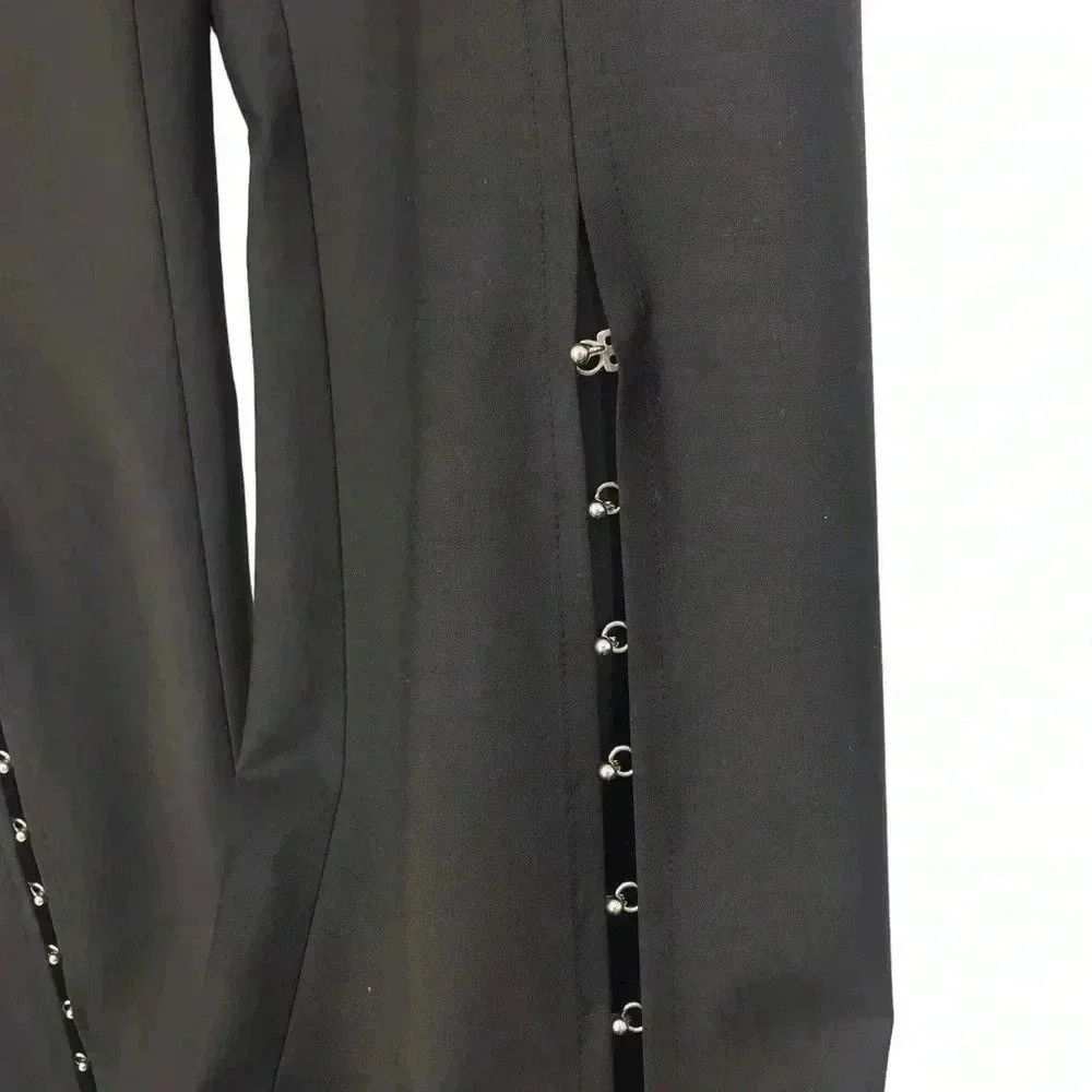 Anna October Anna October Wool Palazzo Pants 6 Black High Waist Crossover Size 28" / US 6 / IT 42 - 6 Thumbnail