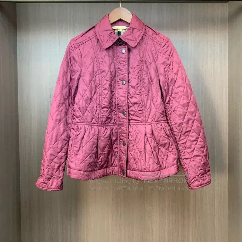 Burberry Burberry Quilted Jacket in Deep Red. Size M / US 6-8 / IT 42-44 - 1 Thumbnail