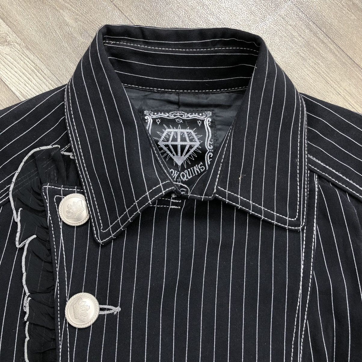 If Six Was Nine Algonquins Stripped Blazers Dress Punk Gothic Grunge Opium Size M / US 6-8 / IT 42-44 - 7 Thumbnail