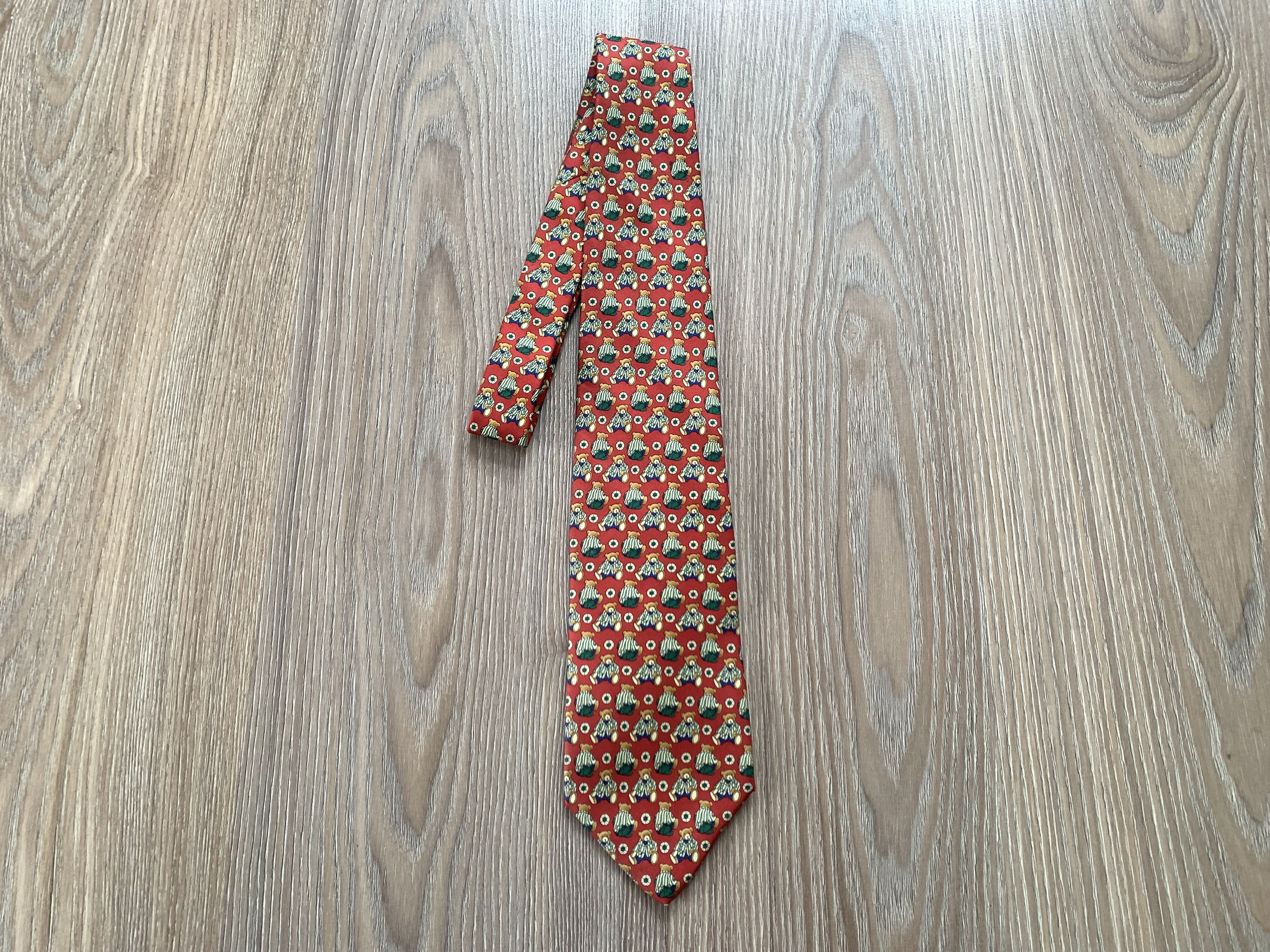 Other Charles Le Golf Vintage Bear Printed Silk Tie Size ONE SIZE - 2 Thumbnail