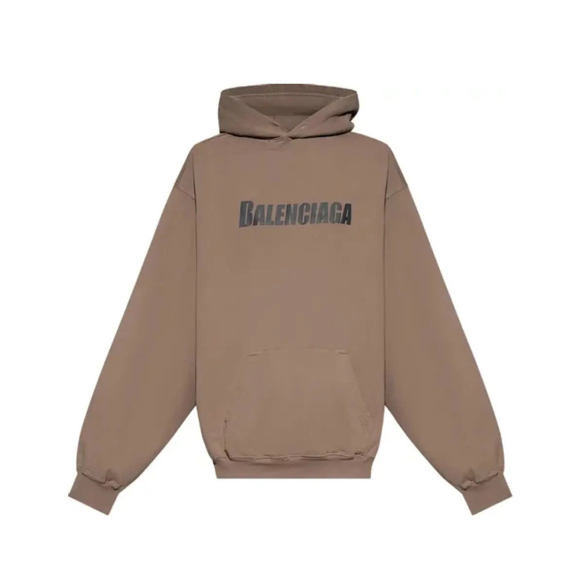 Balenciaga o1mt1gz1024 Dup / Destroyed Hoodie Oversized in Brown Size XXL / US 16-18 / IT 52-54 - 1 Preview
