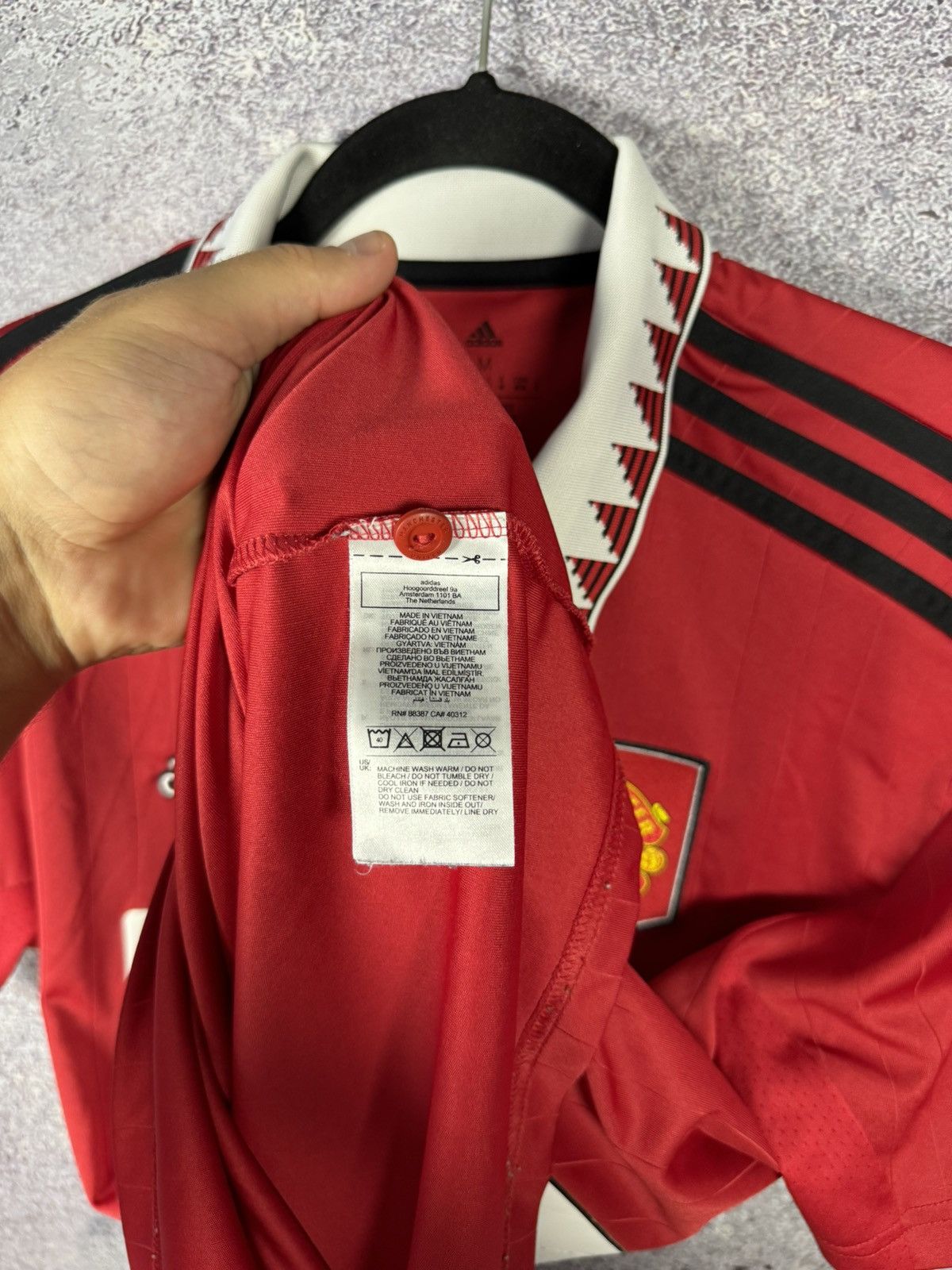 Adidas SANCHO Manchester United 2022/23 Adidas Soccer Jersey Size US M / EU 48-50 / 2 - 9 Thumbnail