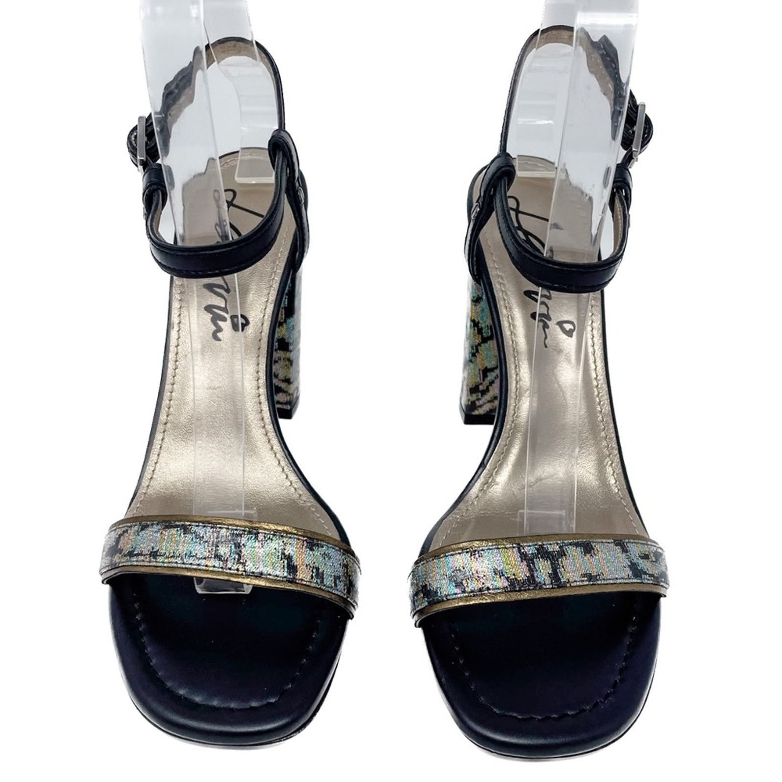 Lanvin Lanvin Rainbow holographic block heel sandals 38.5 Size US 8.5 / IT 38.5 - 8 Thumbnail