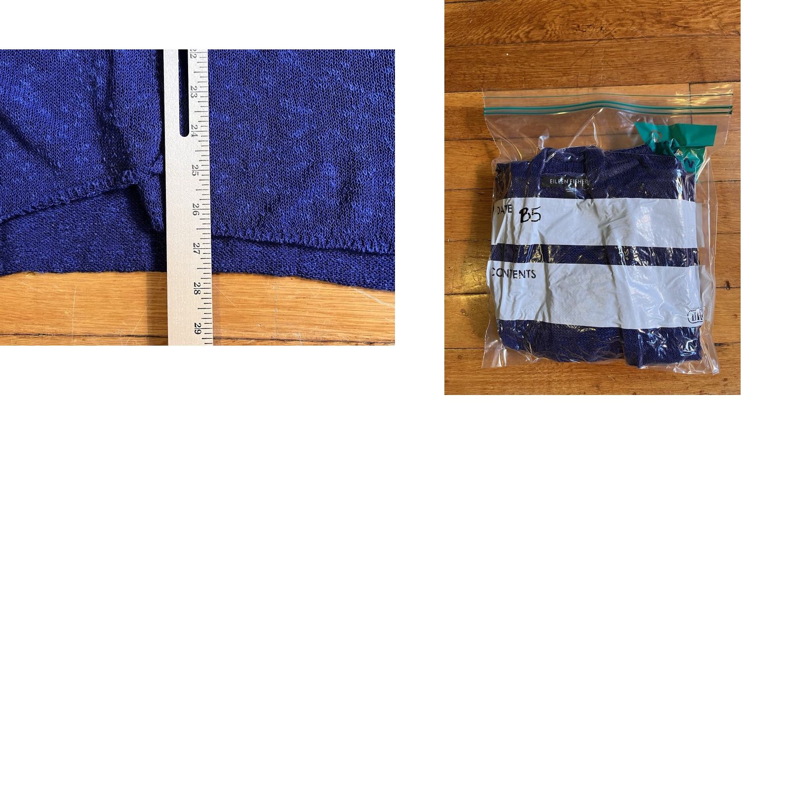 Eileen Fisher VINTAGE? No. Eileen Fisher Blue Cardigan Women’s M Linen Blend Open Knit V-Neck Casual Business Bohemian Outdoor - Mens? Ladies? Size M / US 6-8 / IT 42-44 - 9 Thumbnail