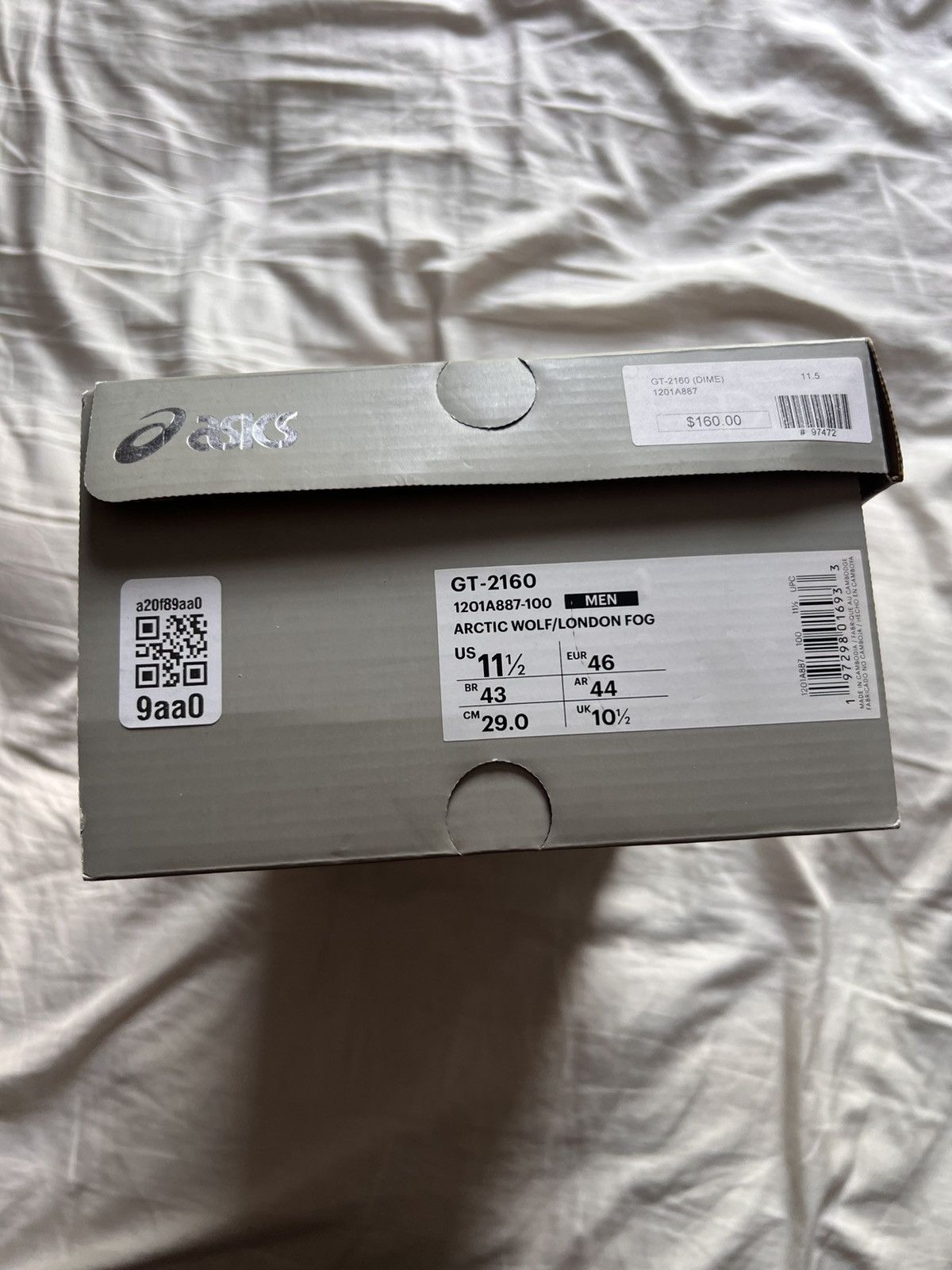 Asics × Dime Size 11.5 - ASICS Dime x GT 2160 Arctic Wolf Size US 11.5 / EU 44-45 - 7 Thumbnail
