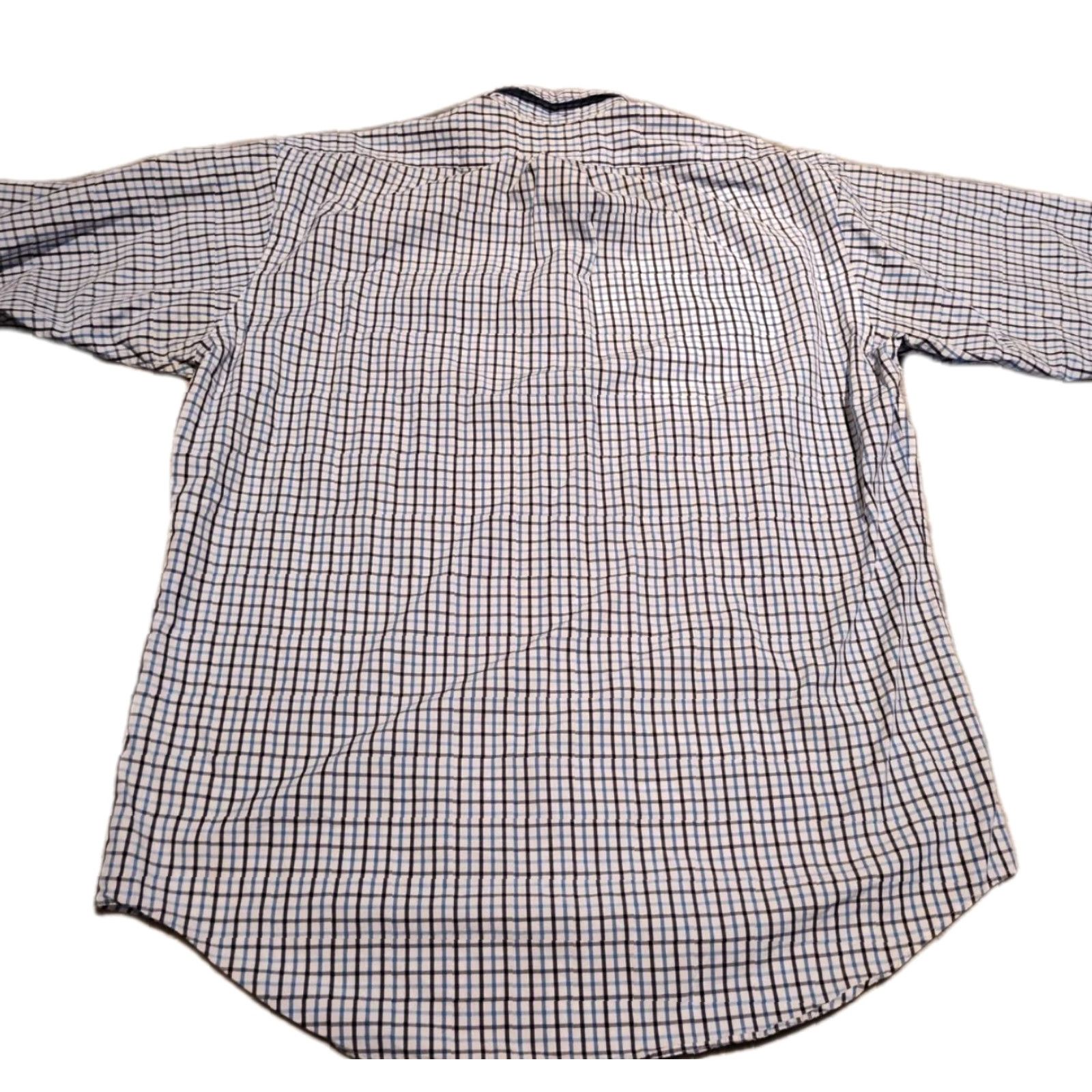 Polo Ralph Lauren VINTAGE Polo Ralph Lauren Men’s Button-Down Shirt Large Blue White Gingham Collared Long Sleeve Casual Mens Size US M / EU 48-50 / 2 - 2 Thumbnail
