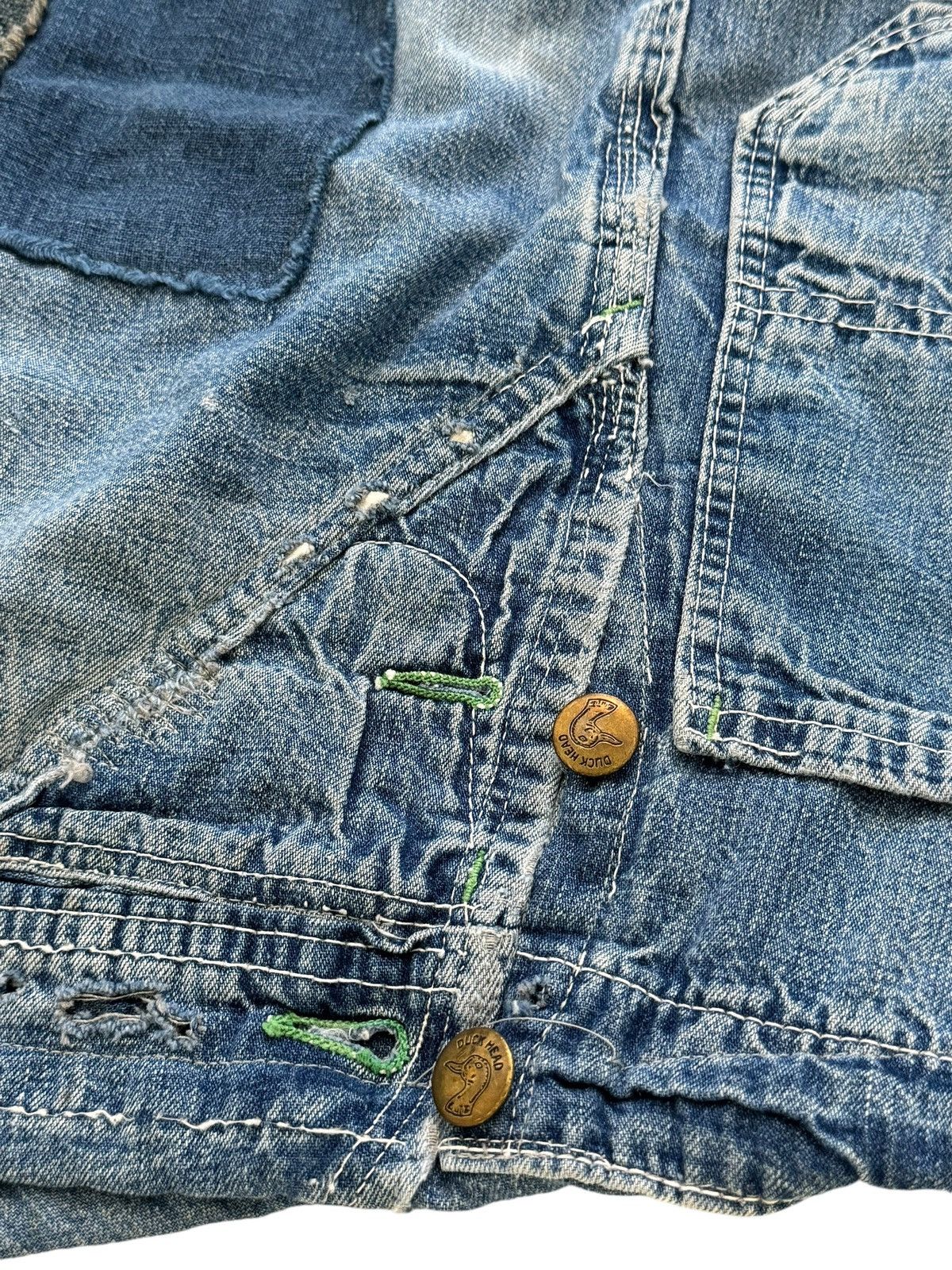 Greg Lauren $5,200 GRAIL 50/50 Modern Artist Coat Navajo Pattern & Denim Size US M / EU 48-50 / 2 - 5 Thumbnail