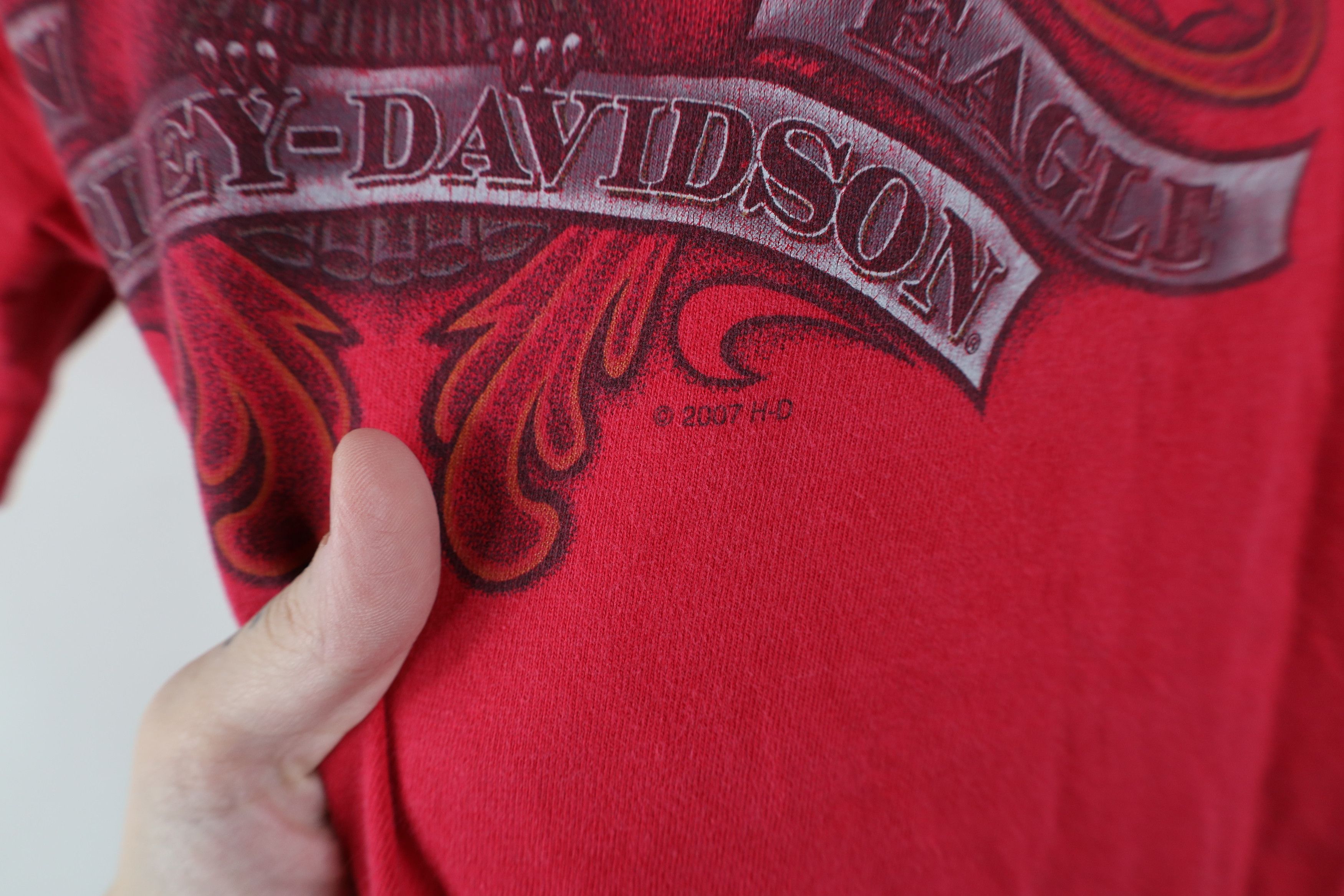 Harley Davidson Vintage Y2K Harley Davidson Tribal Steel Eagle T-Shirt USA Size US M / EU 48-50 / 2 - 5 Thumbnail