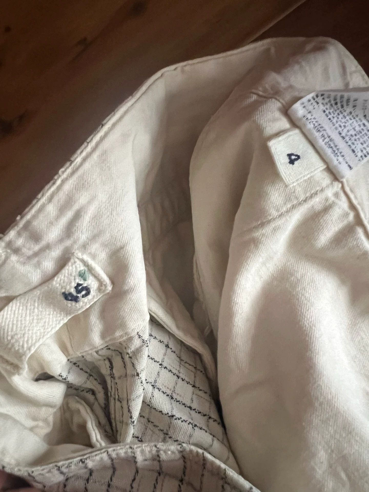 45rpm 45r Japan Suspenders Plaid 9/10 Pants White Size4 LikeNew Size US 34 / EU 50 - 9 Thumbnail