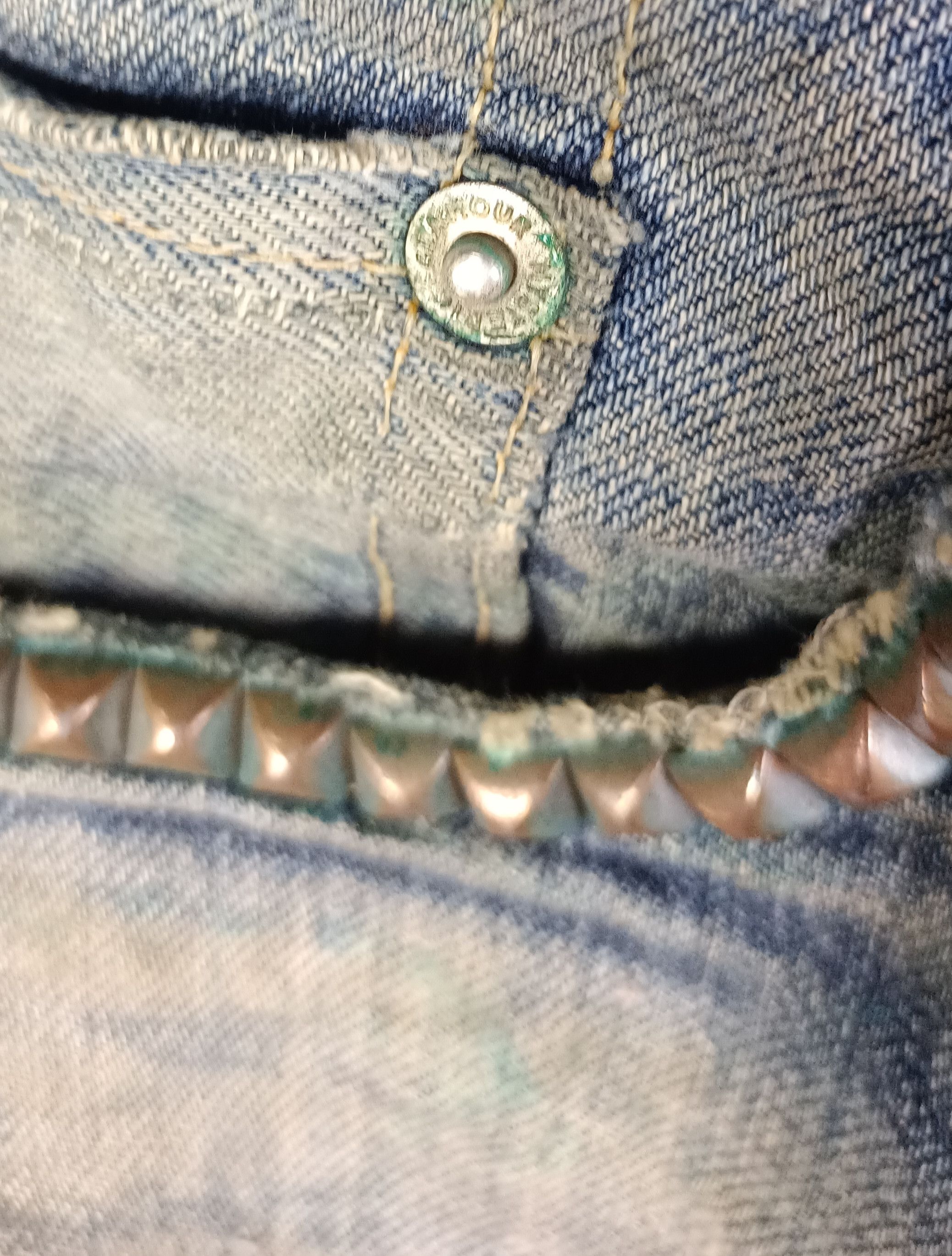 Hysteric Glamour × Japanese Brand × Vintage Vintage💥 Hysteric Glamour Full Selvedge Distressed Jeans Size US 31 - 7 Thumbnail
