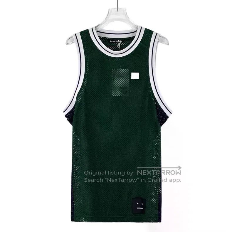 Acne Studios Acne Studios Dark green smiley face cotton sleeveless open Size US XS / EU 42 / 0 - 1 Thumbnail