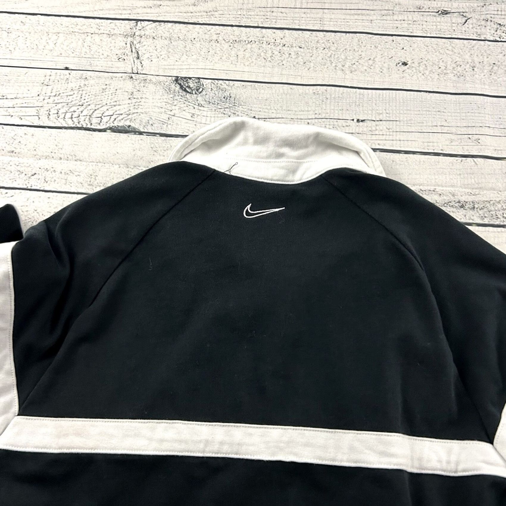 Nike Nike Swoosh Long Sleeve Button Front Rugby Shirt Mens Medium Black Size US M / EU 48-50 / 2 - 5 Thumbnail