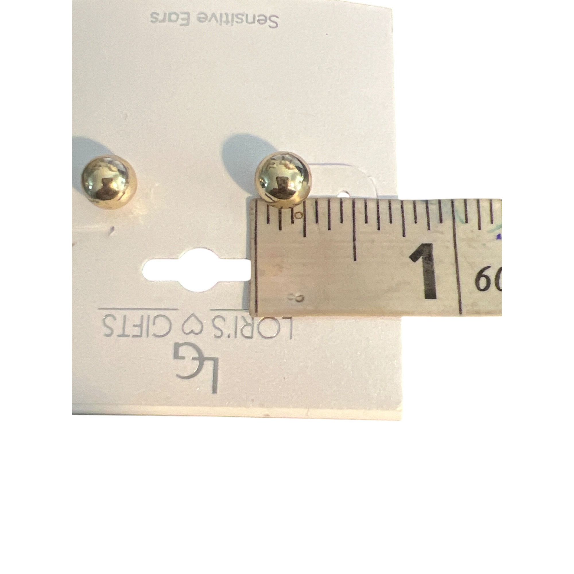 Other 4 Pair Lori's Gift Gold Tone Earrings Hoops Studs Rhinestone Size ONE SIZE - 7 Thumbnail